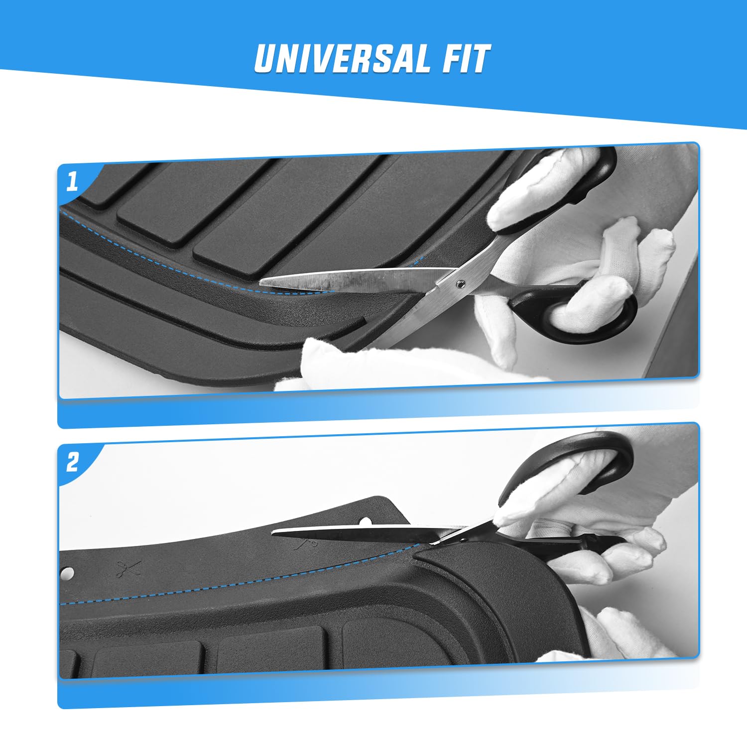 Nilight Pvc Floor Mats For Cars Trucks Suvs,Universal Trim To Fit For Most Vehicles,All Weather Protection Heavy Duty Floor Line