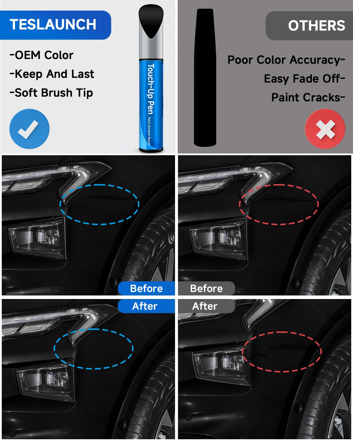 UM Agate Black Metallic Touch Up Paint Compatible with Ford Exact Match Touch Up Paint Car Scratch Repair