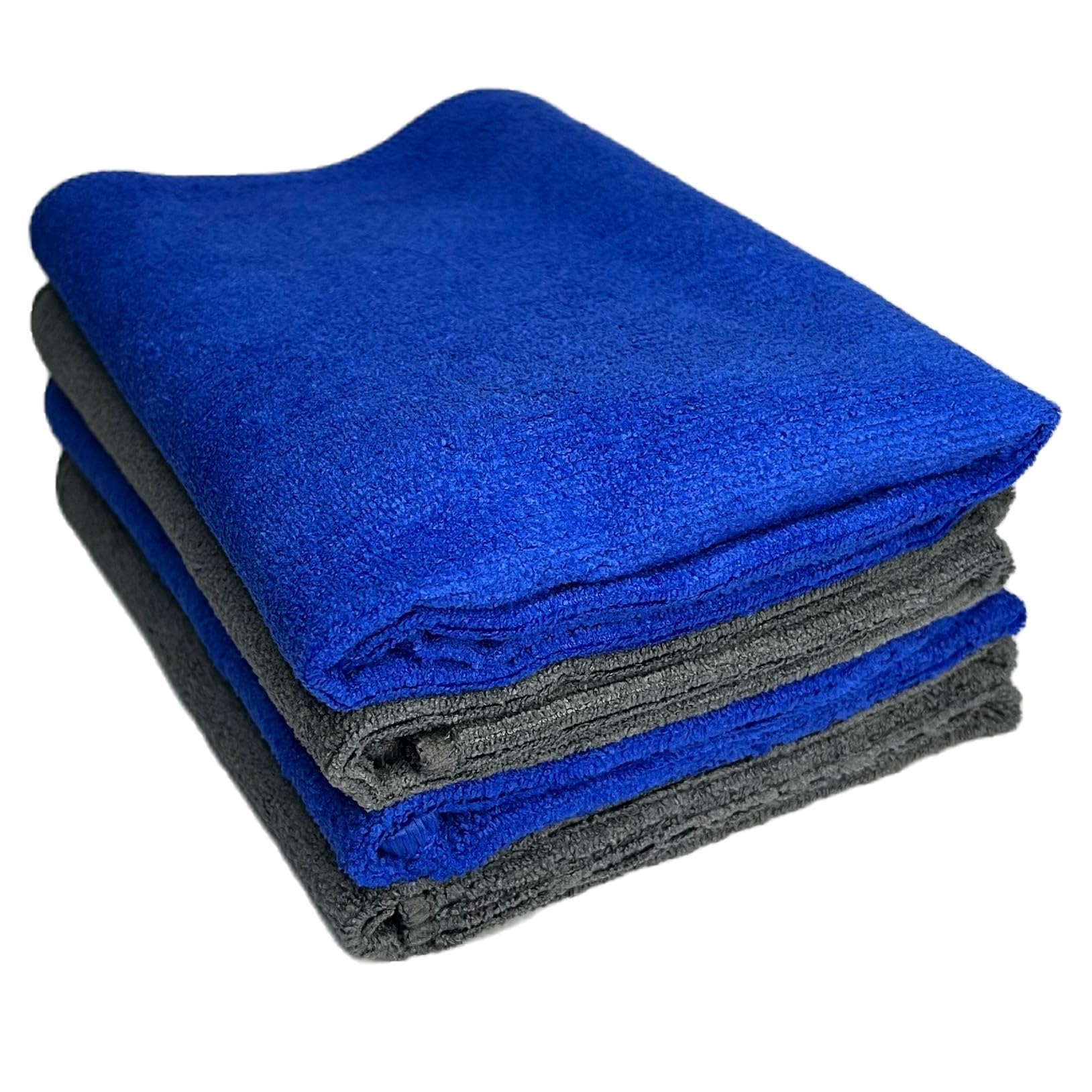 PRATHAK Microfiber Cleaning Cloth for Car Care, Detailing, Polishing and Bike Cleaning (4pcs40x60cm350 GSMMulticolor)