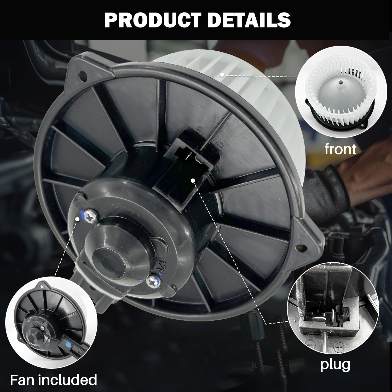 Aspligo 700056 Ac Heater Blower Motor Fan Assembly Fit For Toyota Corolla 1998 1999 2000 2001 2002 8710302021