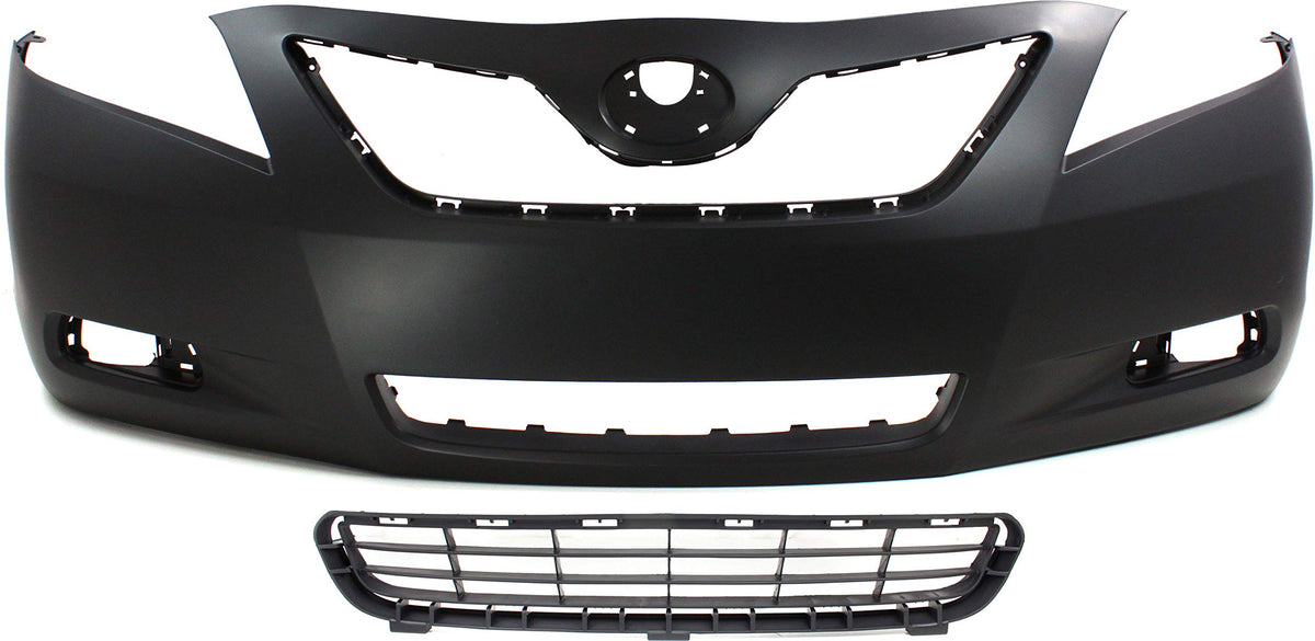 Garage-Pro Front Bumper Cover Kit Compatible With 2007-2009 Toyota Camry Primed For Base | CE | LE | XLE | Hybrid Models, USA Bu