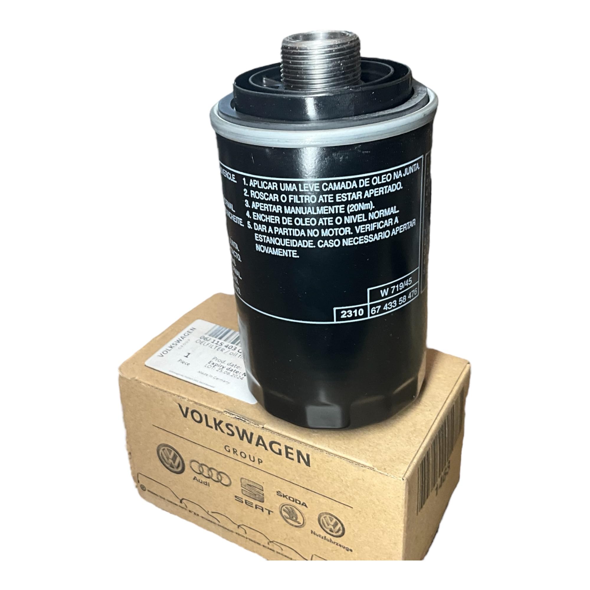 Volkswagen 06J 115 403 Q, Engine Oil Filter