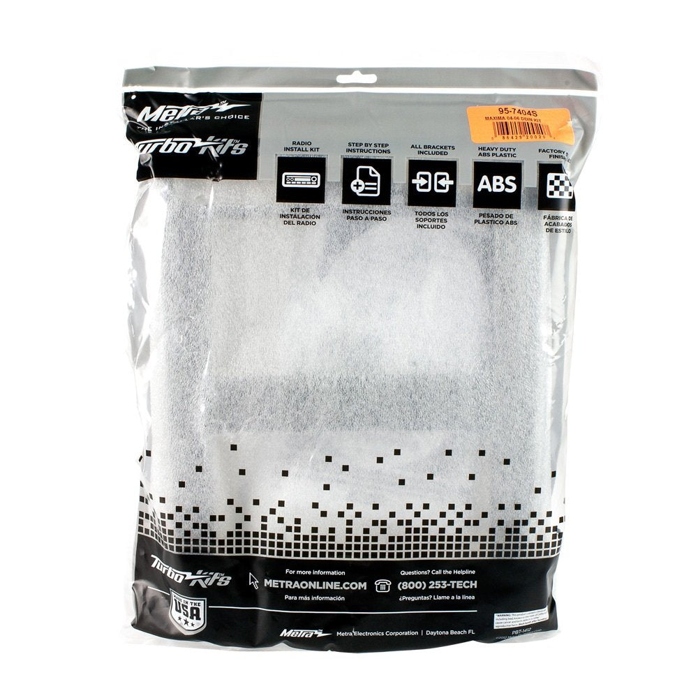 Metra 95-7404S Double Din Installation Dash Kit For 2004-2006 Nissan Maxima, Painted Grey To Match Factory Dash (Grey), Silver