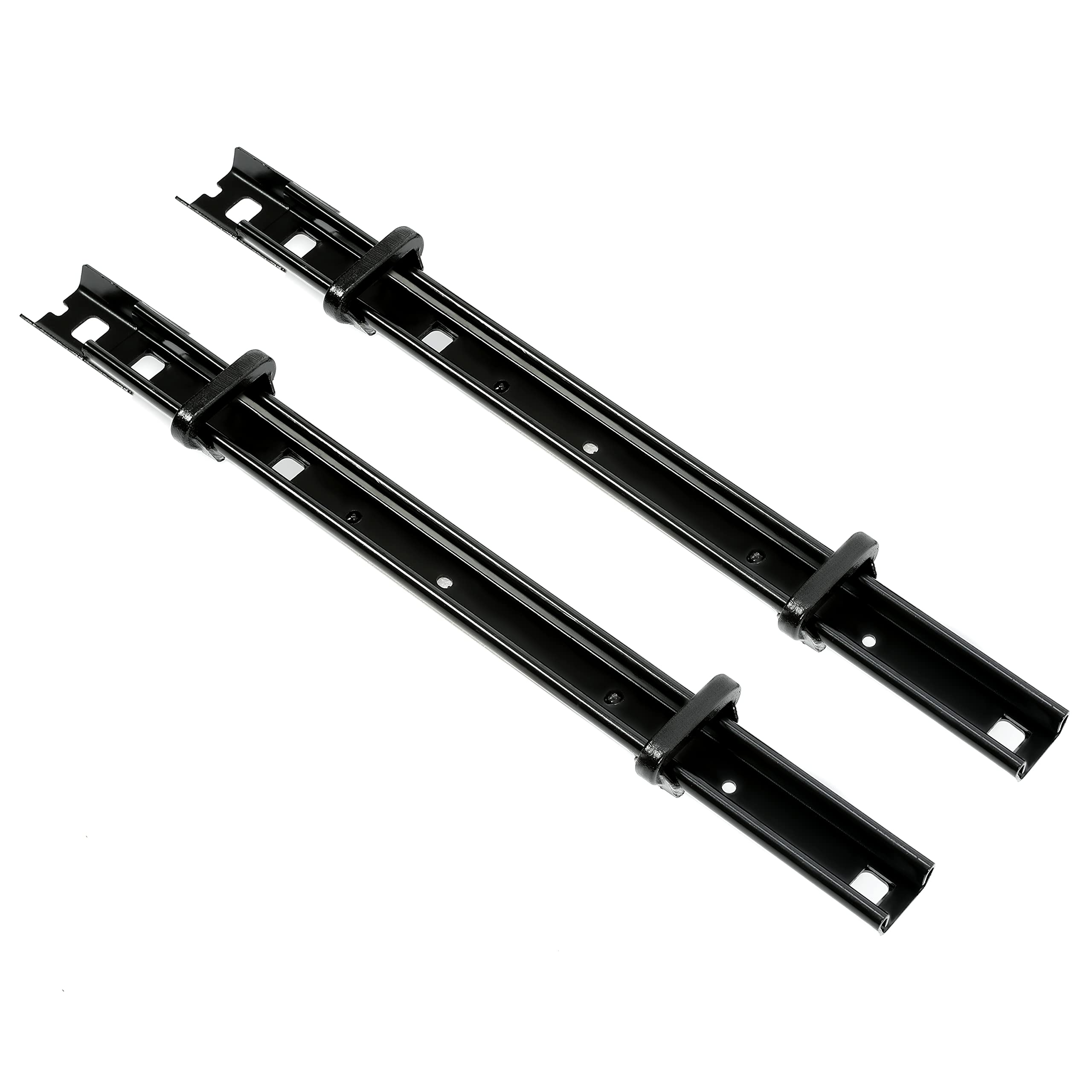 Kuafu Seat Bracket Compatible With 2015-2023 Ford Transit 2 Person Bench Seat Floor Track Bracket Black 2Pcs