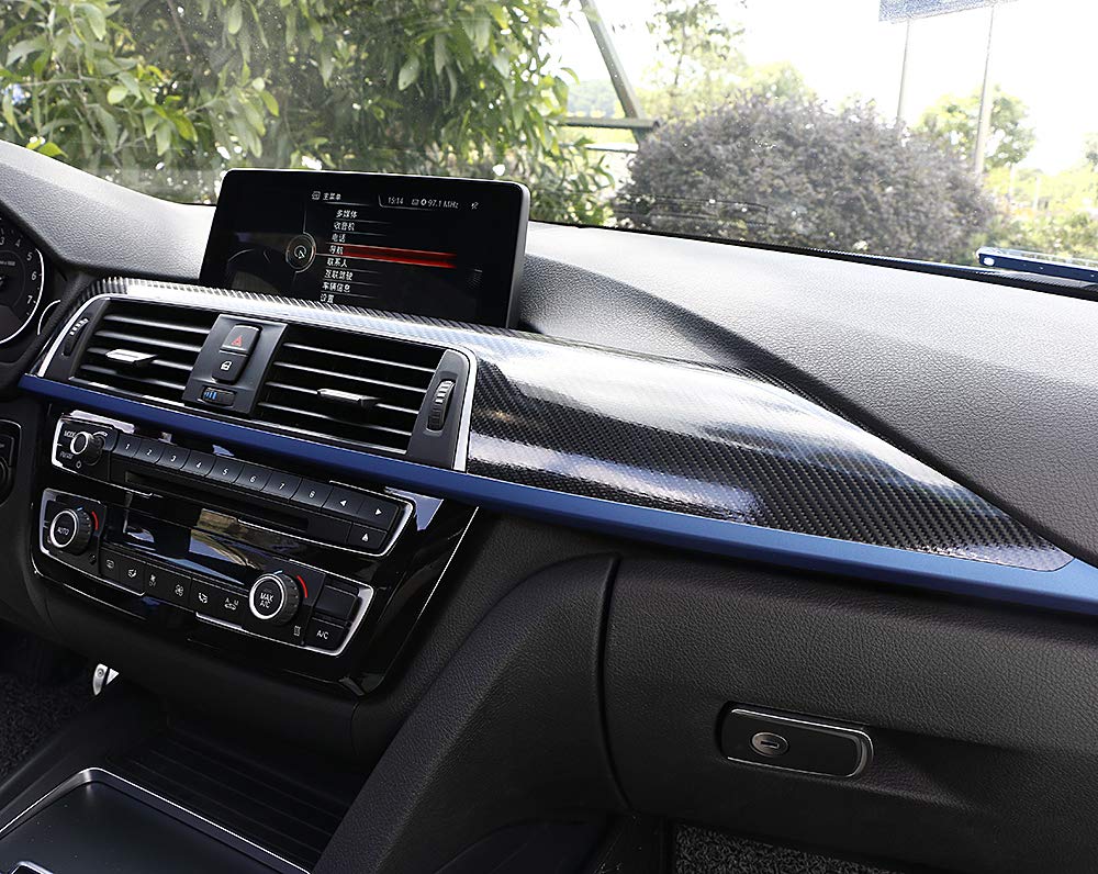 Lzlrun Free Tool Kit 5D High Gloss Carbon Fiber Vinyl Tape For Black Out Chrome Delete Window Trim Door Trim (4Inches X 30Feet)