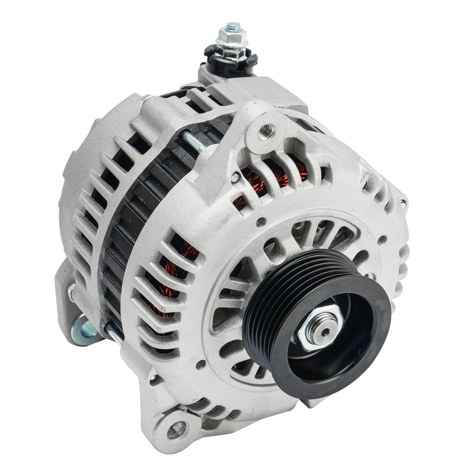 PHILTOP Alternator Compatible with Nissan Altima 2002-2006 3.5L High Amp Alternators Replace 13940N 12V 110Amp CW S6 6-Groove Pu