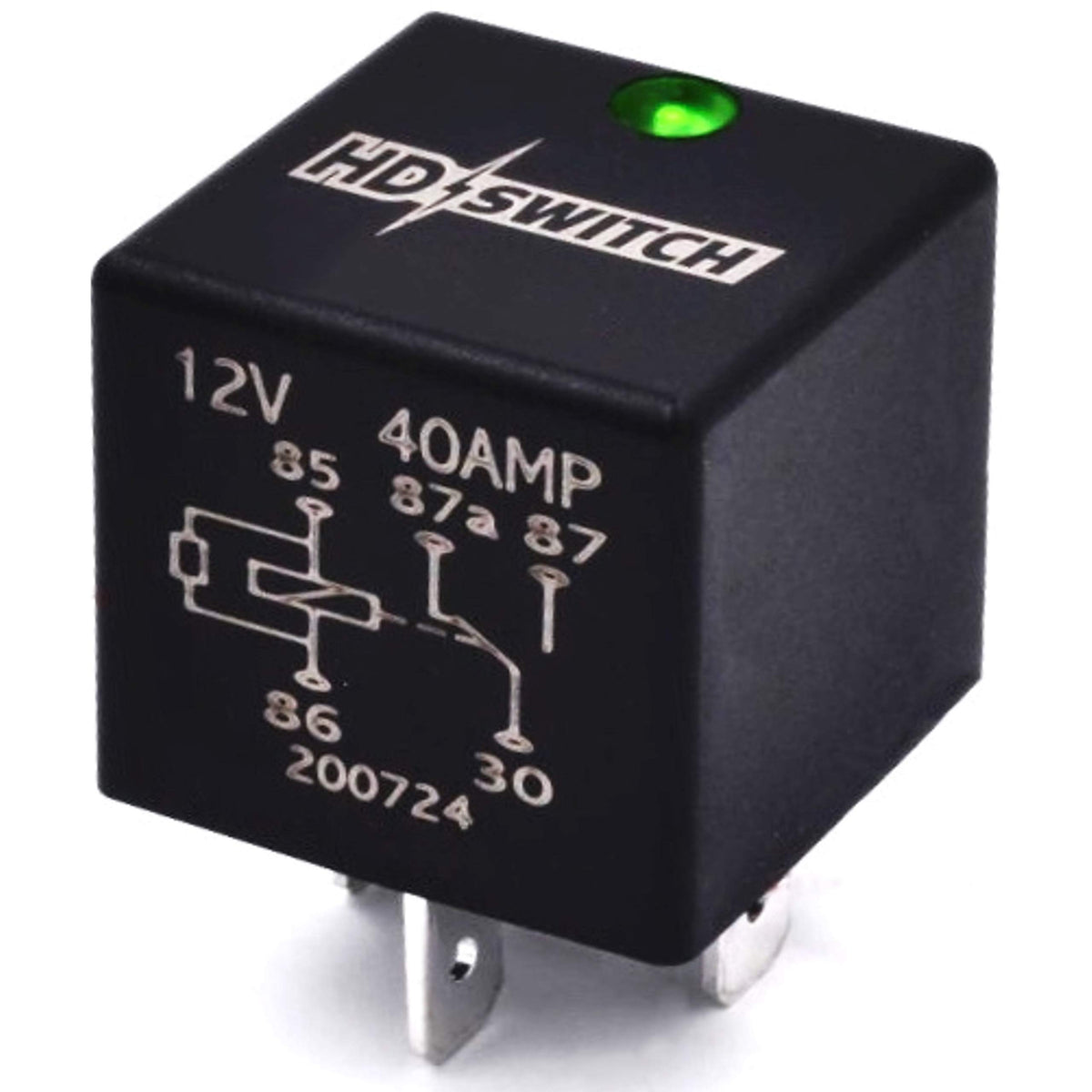 HD Switch 12V 40A Upgrade Waterproof Relay Replaces Hella 4RD 931 680-01, 4RD93168001, 007903001 SPDT w/LED Indicator Light & Di