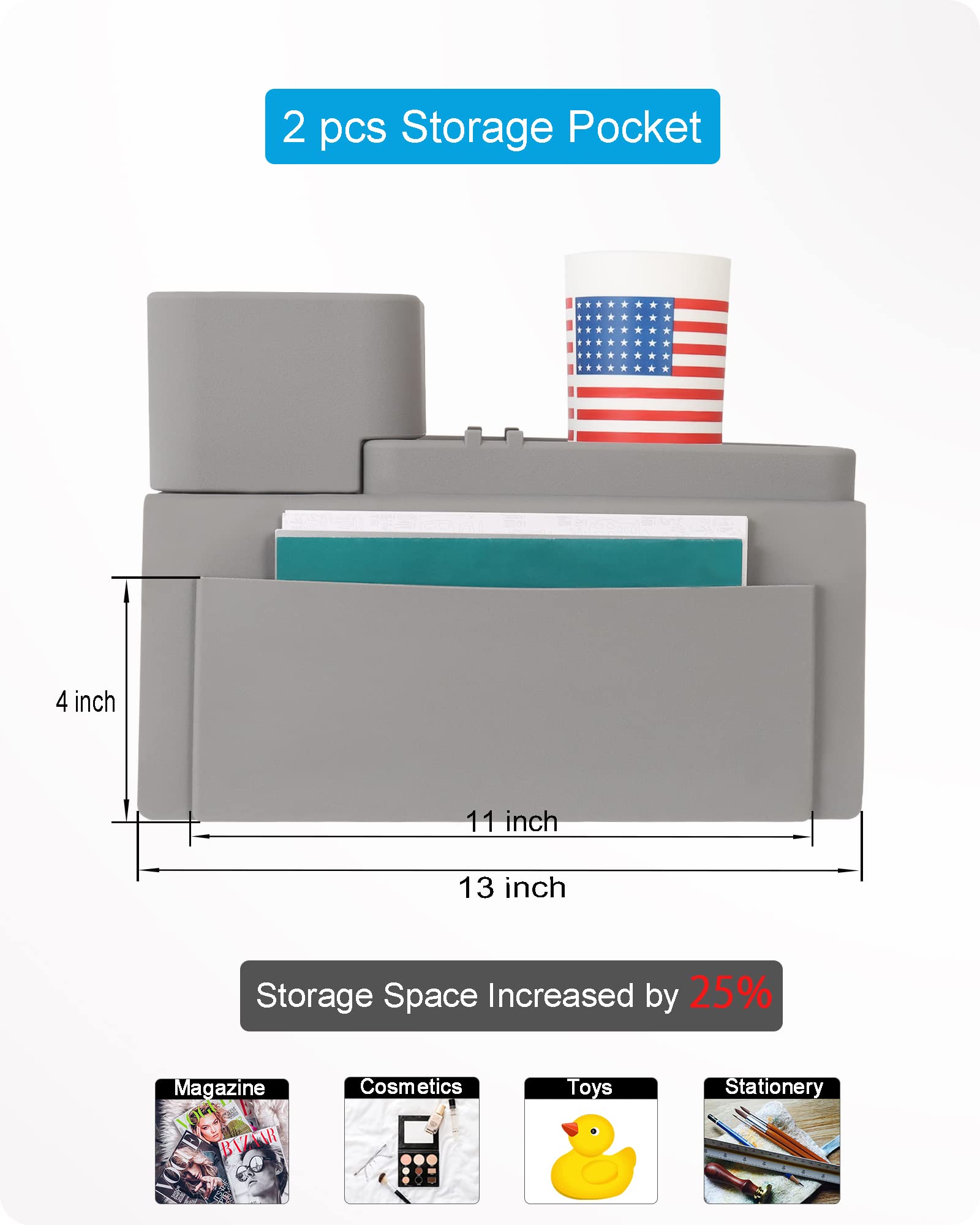 Silicone Couch Cup Holder, Vienfut Anti-Spill And Anti-Slip Sofa Armrest Tray, Dirt-Resistant Silicone Couch Arm Tray For Remote