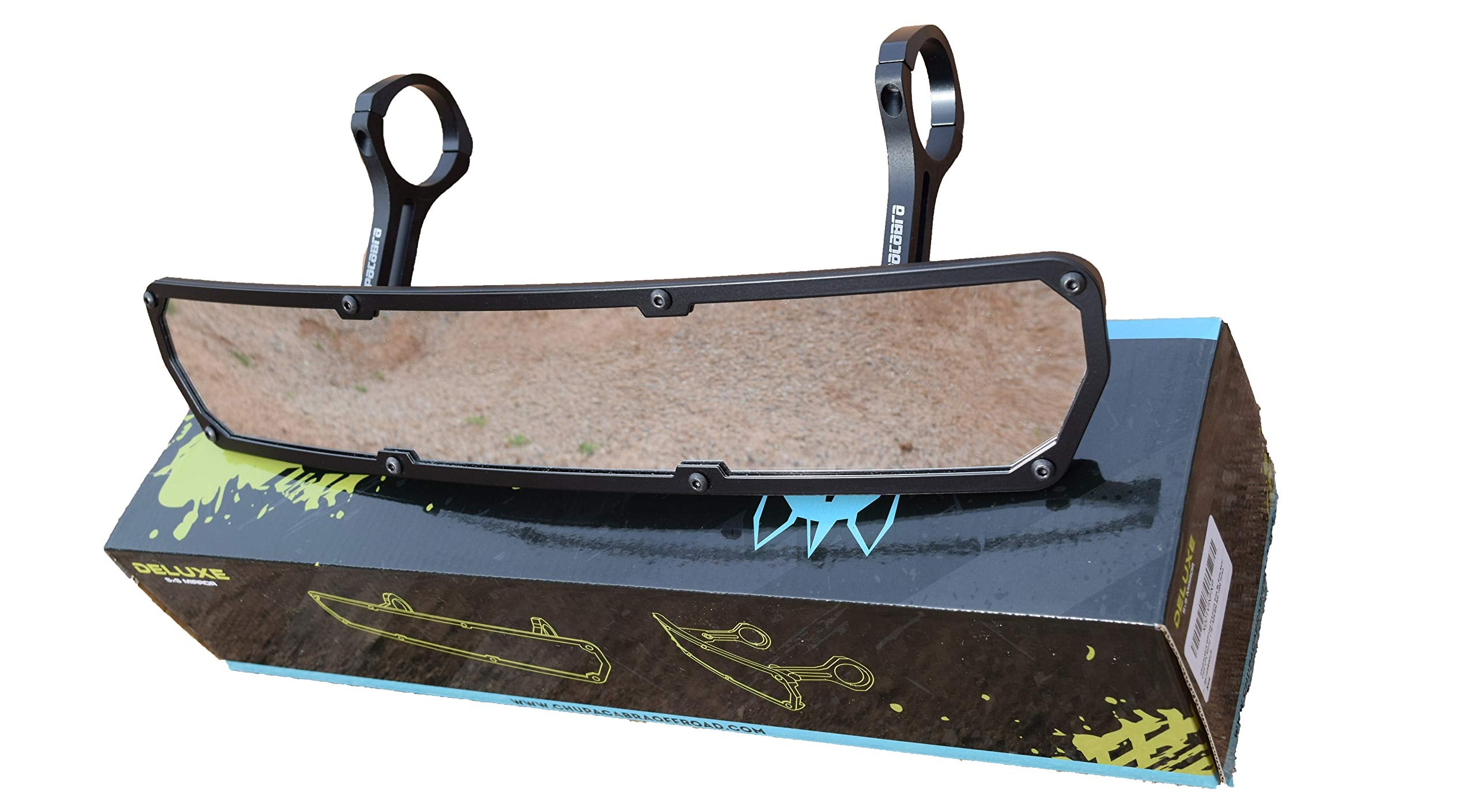 Chupacabra Offroad Deluxe Side By Side Rear View Utv Mirror - 1.75'' Rzr 800 900 1000 Turbo - Tool Free Convex Low Profile Utv R