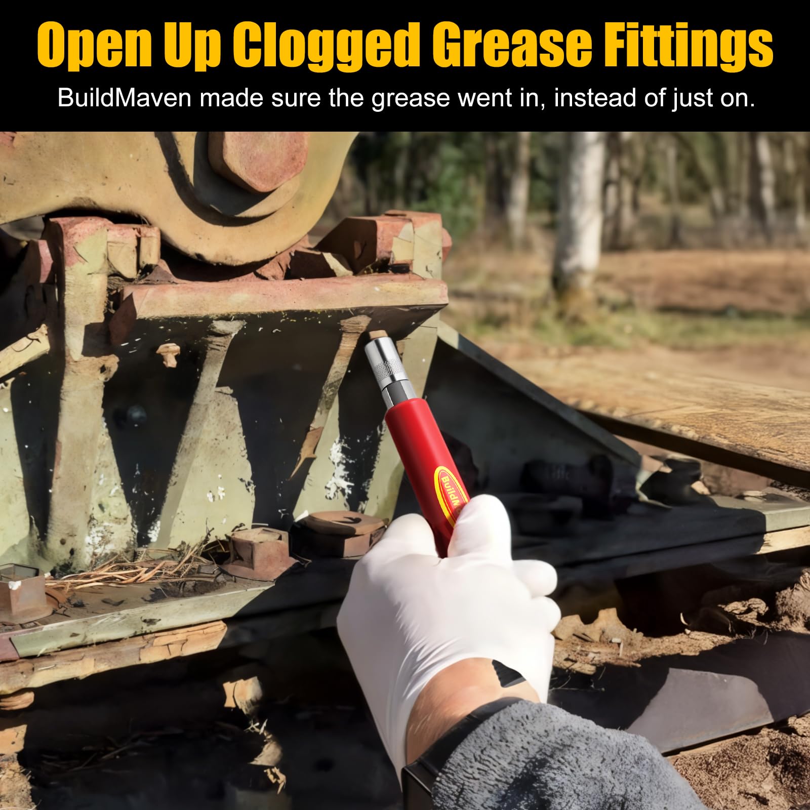 Grease Fitting Cleaning Tool -Grease Zerk Cleaner, Zerk Fitting Cleaning Tool, Remove Old Dried Grease From Fittings, Pins, Shaf