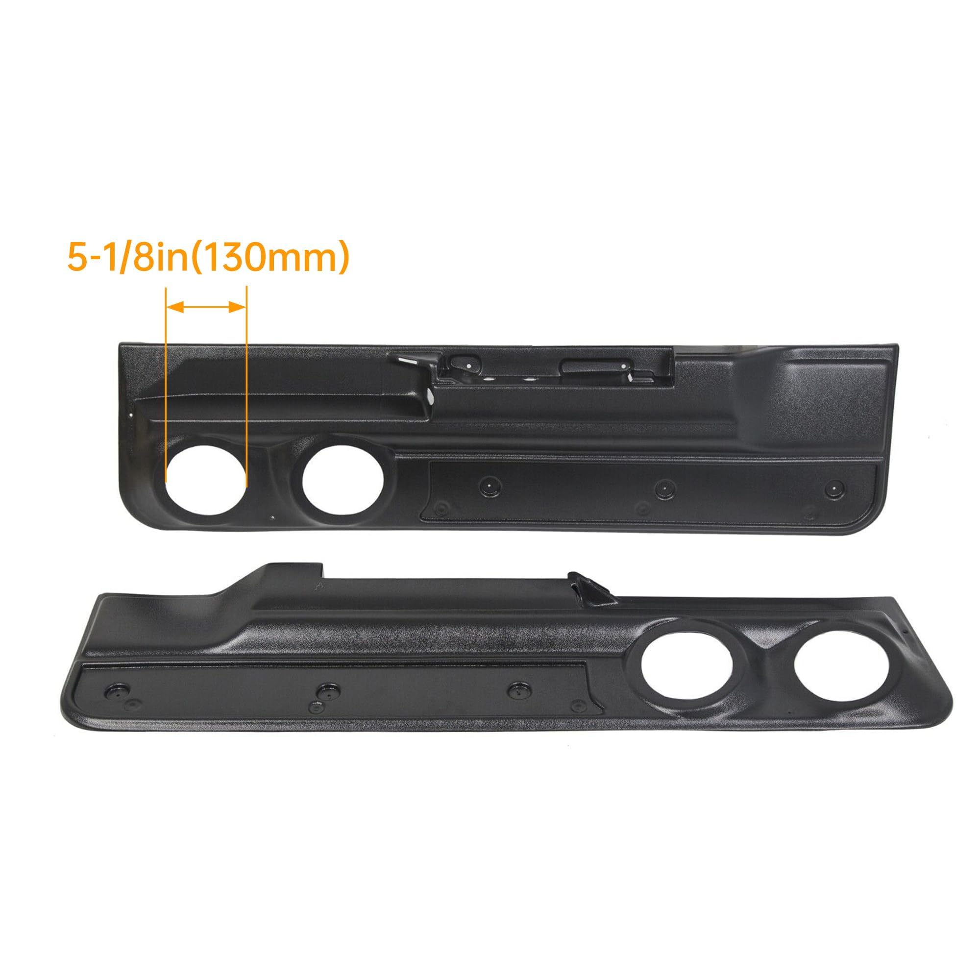 Kuafu Lower Door Panel Set 2-Speaker Door Panel Compatible With 1978-1988 Monte Carlo Malibu (2Dr) & El Camino Cutlass Regal