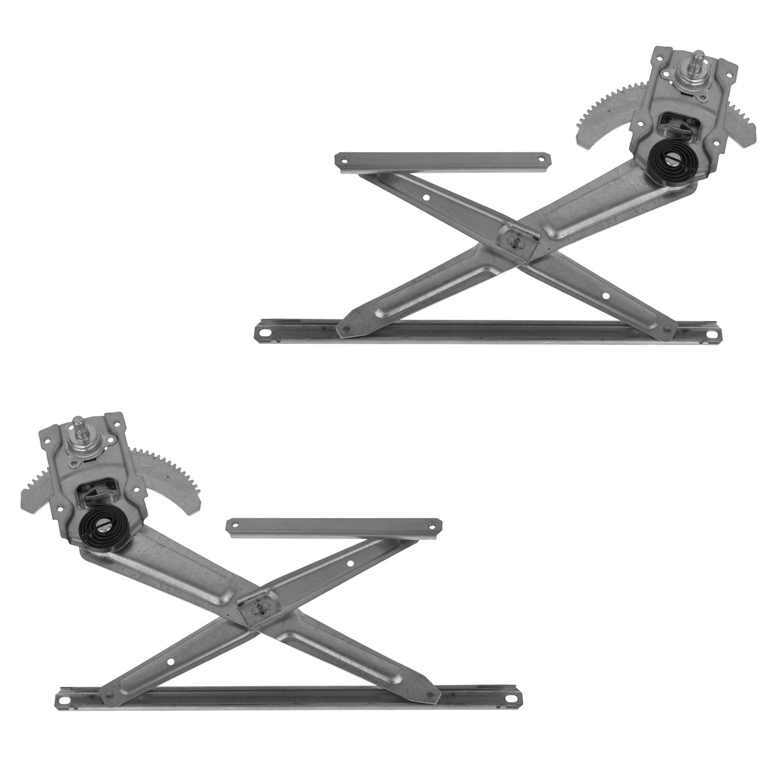 Trq Front Manual Window Regulator Set Compatible With 1984-1989 Toyota 4Runner 1984-1988 Pickup To1350116 To1351116