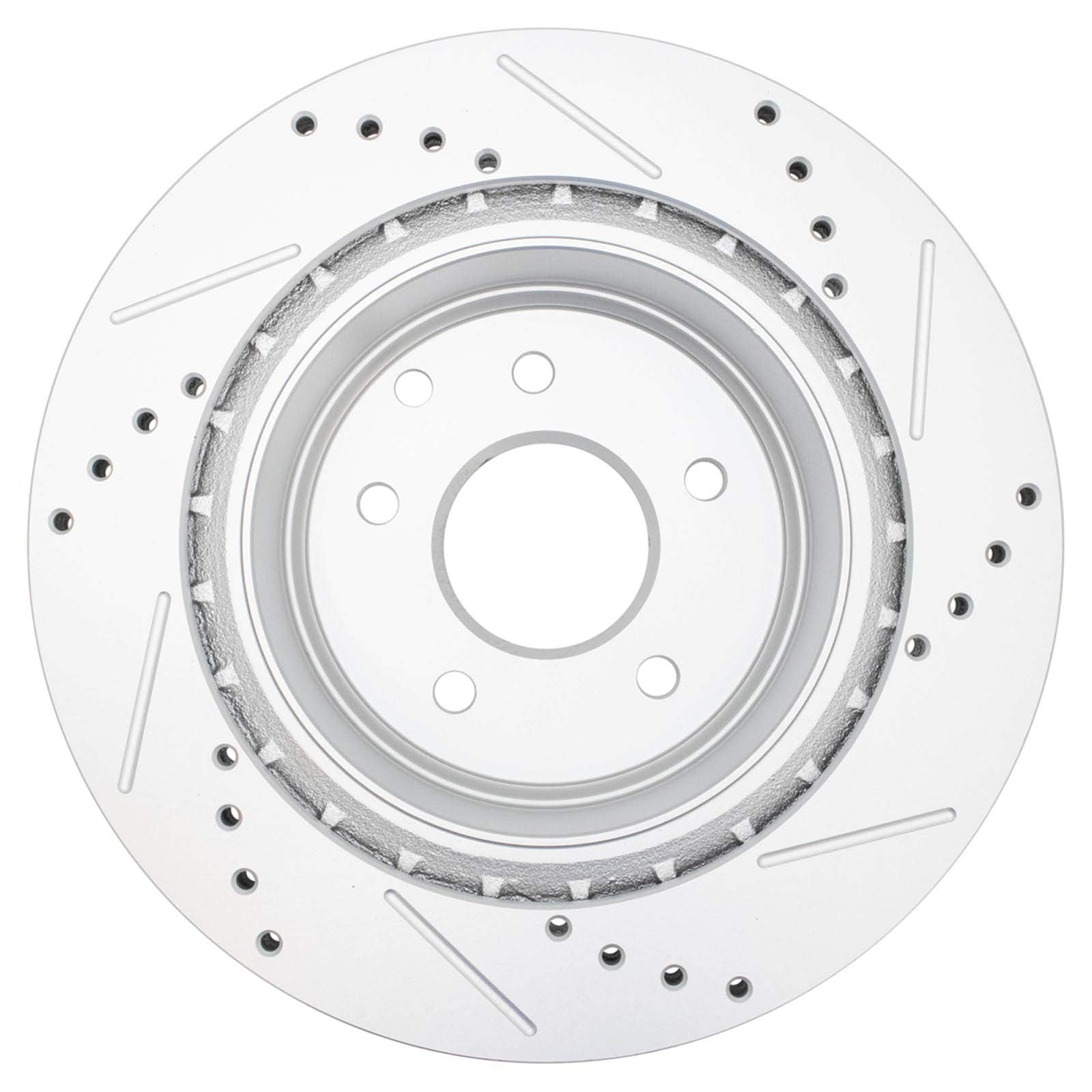 Trq Rear Performance Brake Rotor Drilled Slotted Pair Set For 350Z / 370Z / Ex35 / Ex37 / G25 / G35 / G37 / M35 / M45 / Qx50