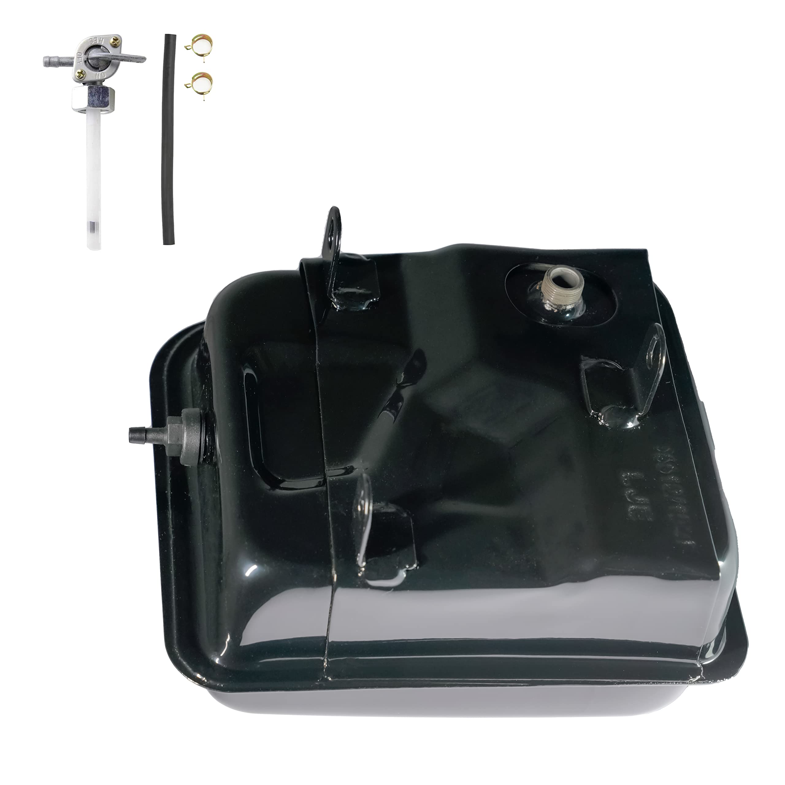 Jmchstore Gas Fuel Tank W/ Side Vent Port For Coleman 98Cc Ck100 Ck100-S Sk100 Kids Go Kart, Screw On Fuel Tank For Realtree Rtk100, Monster / Mega Moto Max Mm-K100 ,154F 3.0 Hp Engine Parts