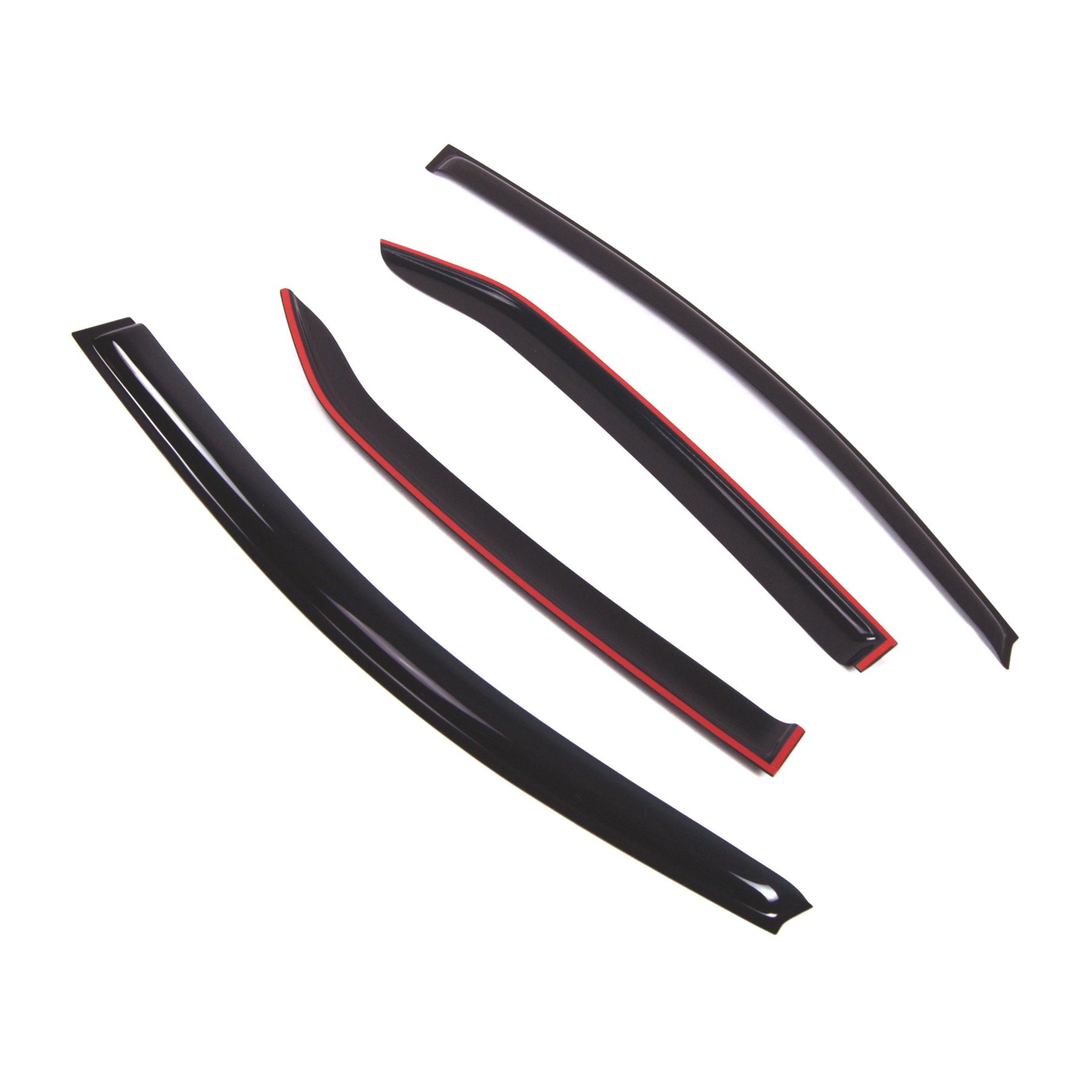 Tuningpros Outside Mount Window Vent Visors Rain Guards Compatible With Toyota Yaris Sedan 2007-2012 | Side Window Wind Deflecto