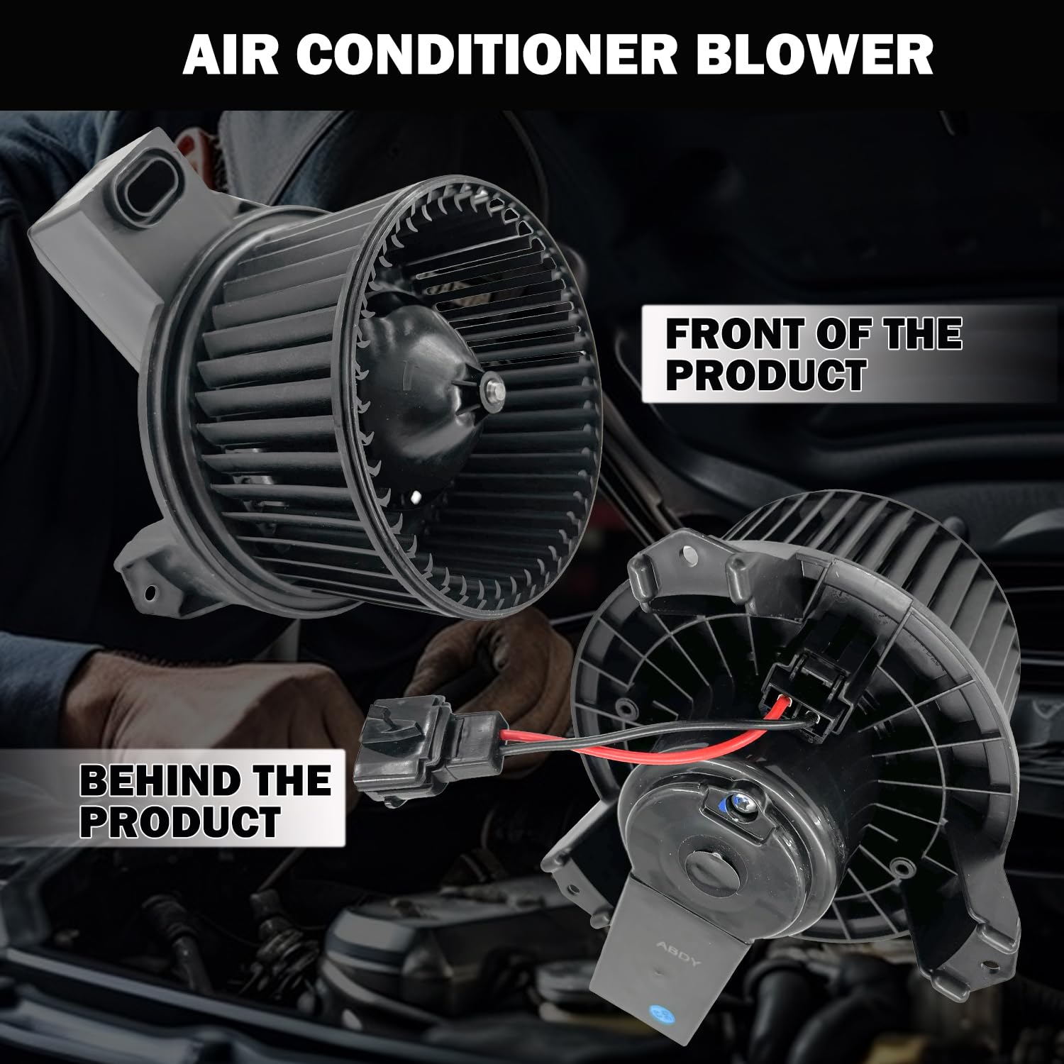 Aspligo 700185 Ac Heater Blower Motor Fan Assembly Fit For Ford Mustang 2005-2009 4R3Z19805Aa, 4R3Z19834Ba, 5R3Z19805A, Fo312612