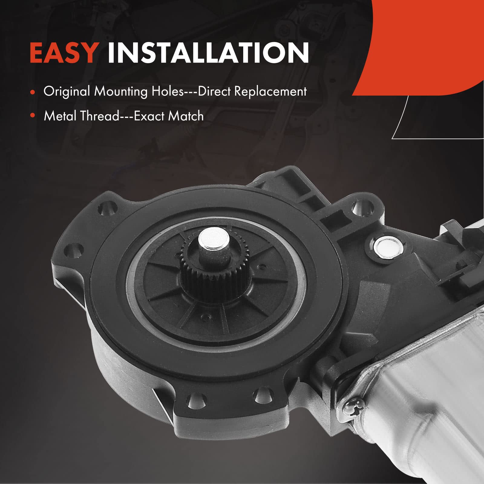 A-Premium Front Left Power Window Lift Motor Compatible with Hyundai Sonata 2006 2007 2008 2009 2010 Sedan, Driver Side, with Anti-Clip Function, Replace# 82450-3K011