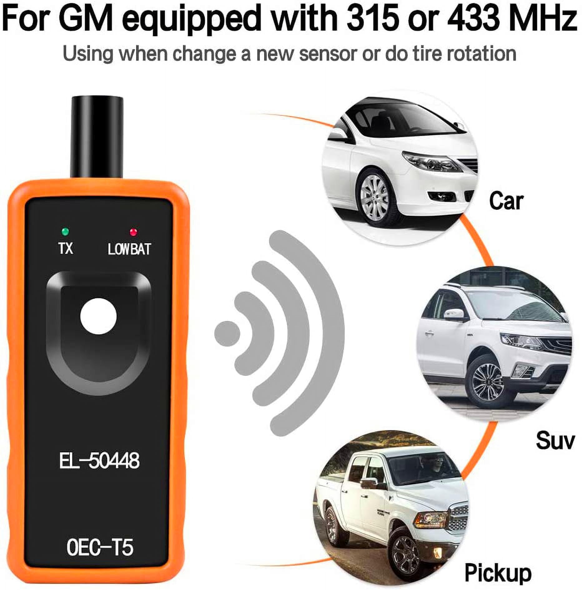 VXDAS TPMS Relearn Tool for GM Series Vehicles Ultimate EL-50448 Universal Tire Pressure Monitor Sensor TPMS Reset Activation To