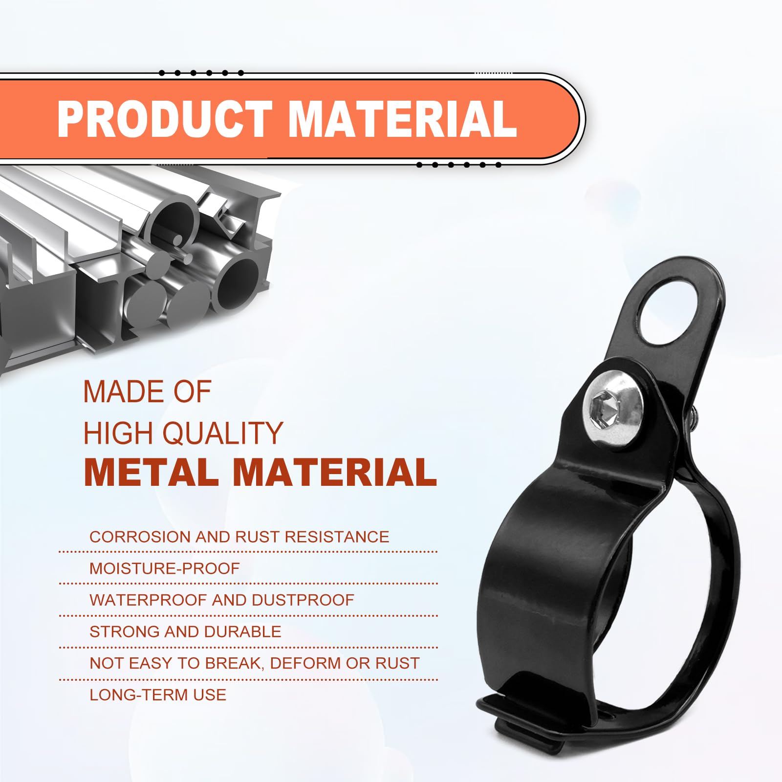 2 Pairs Aluminium Alloy Motorcycle Fork Indicator Brackets, Universal Motorcycle Turn Signal Light Indicator Blinker Mount Brack