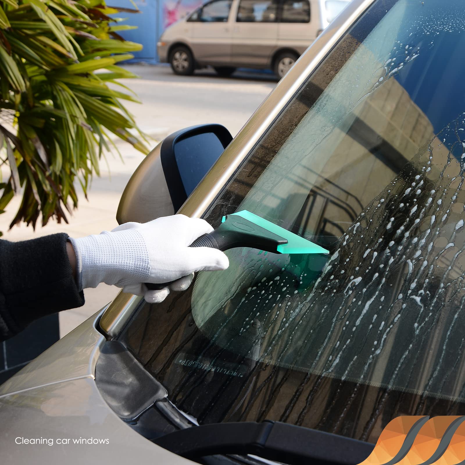 Ehdis Small Squeegee 5 Inch Rubber Window Tint Windshield Squeegee For Car, Glass, Mirror, Shower, Auto,Windows (Light Blue)