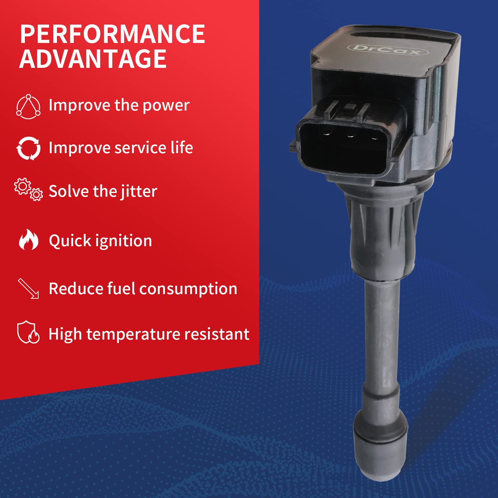 Drcax Oem Ignition Coil Uf617 Uf549 Uf739 Uf509 Compatible With Nissan Infiniti 370Z G37 M37 Q50 Q60 Q70 Qx50 Qx70 22448Ja00C 22