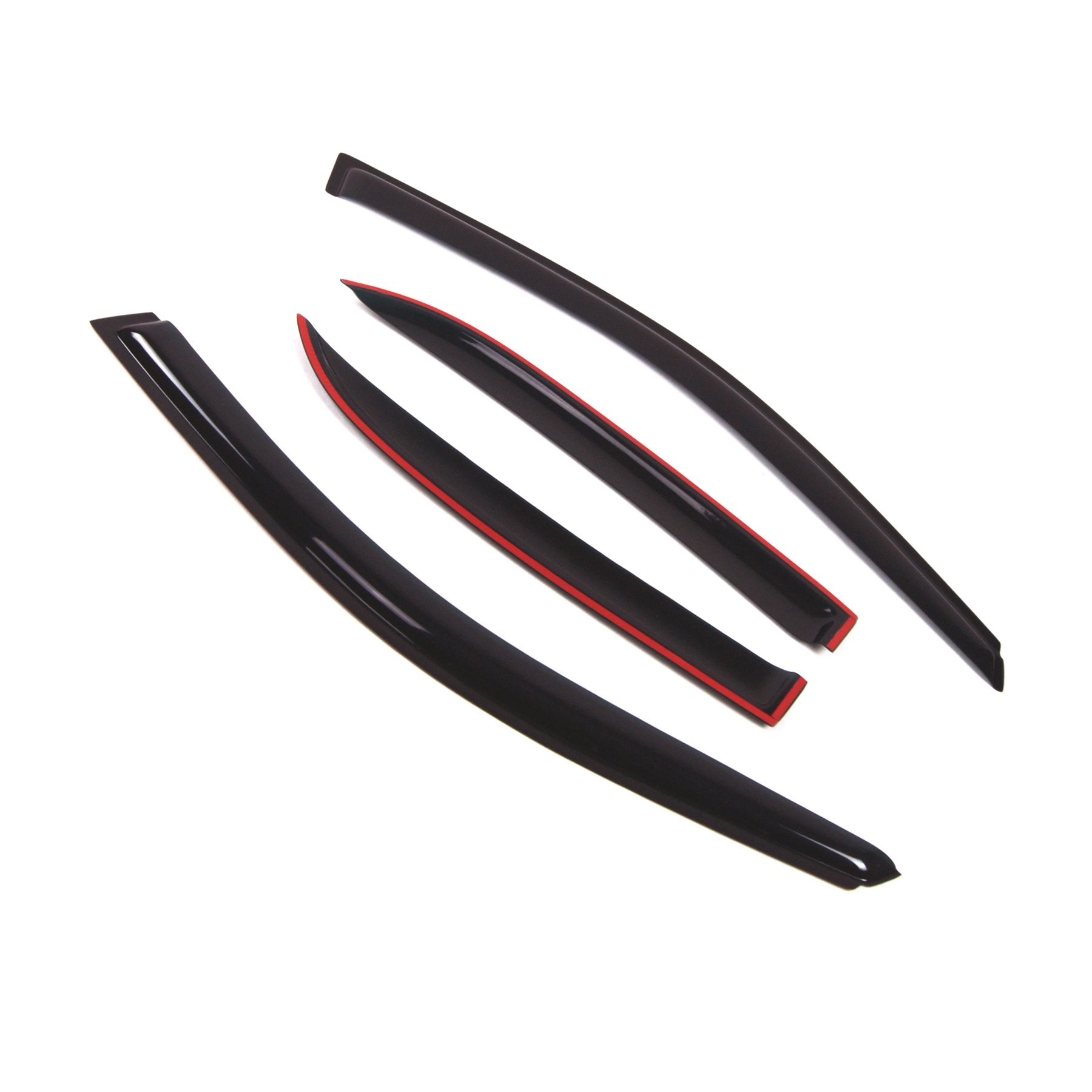 Tuningpros Outside Mount Window Vent Visors Rain Guards Compatible With Mitsubishi Lancer 2001-2006 | Side Window Wind Deflector