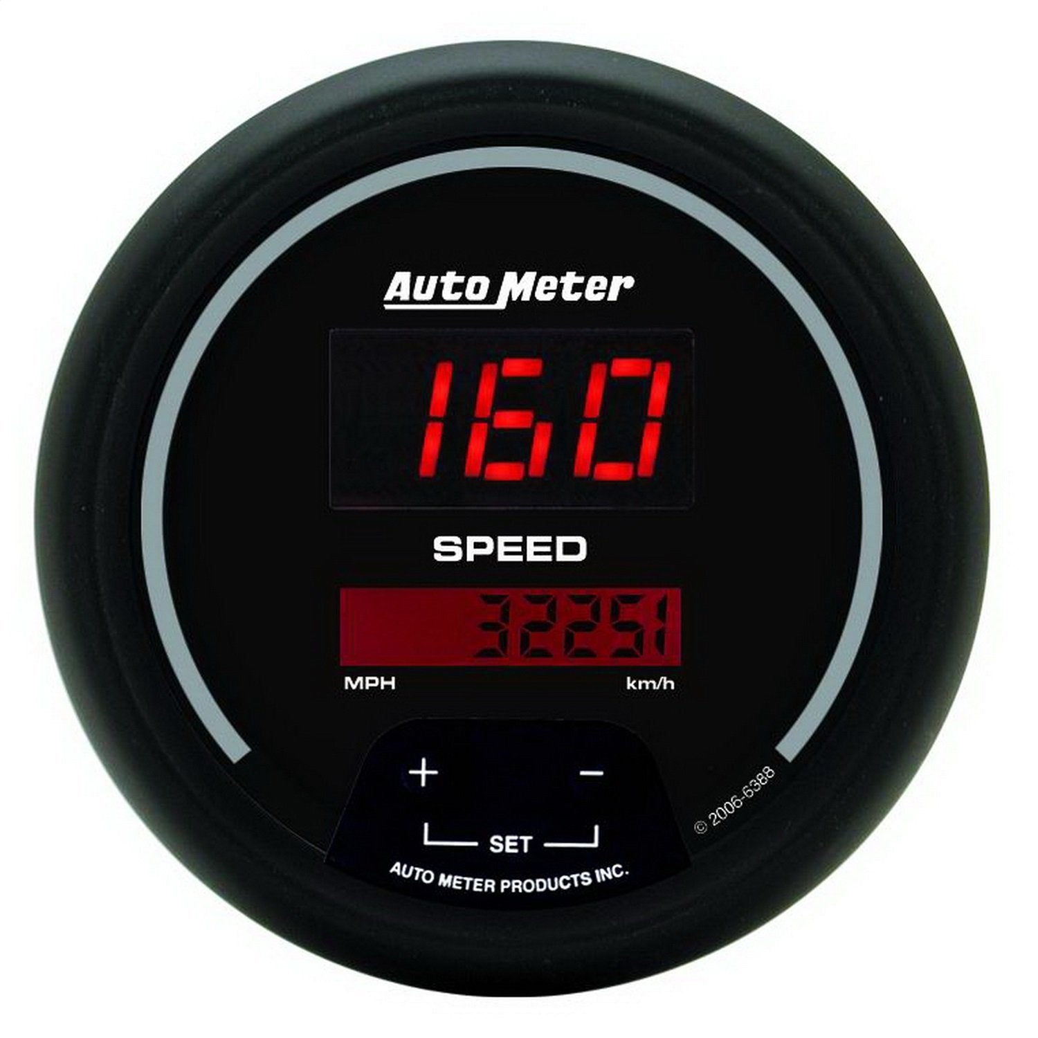 AUTO METER 6388 Sport Comp Digital 3-3/8'' 160 mph Digital Electric Programmable Speedometer