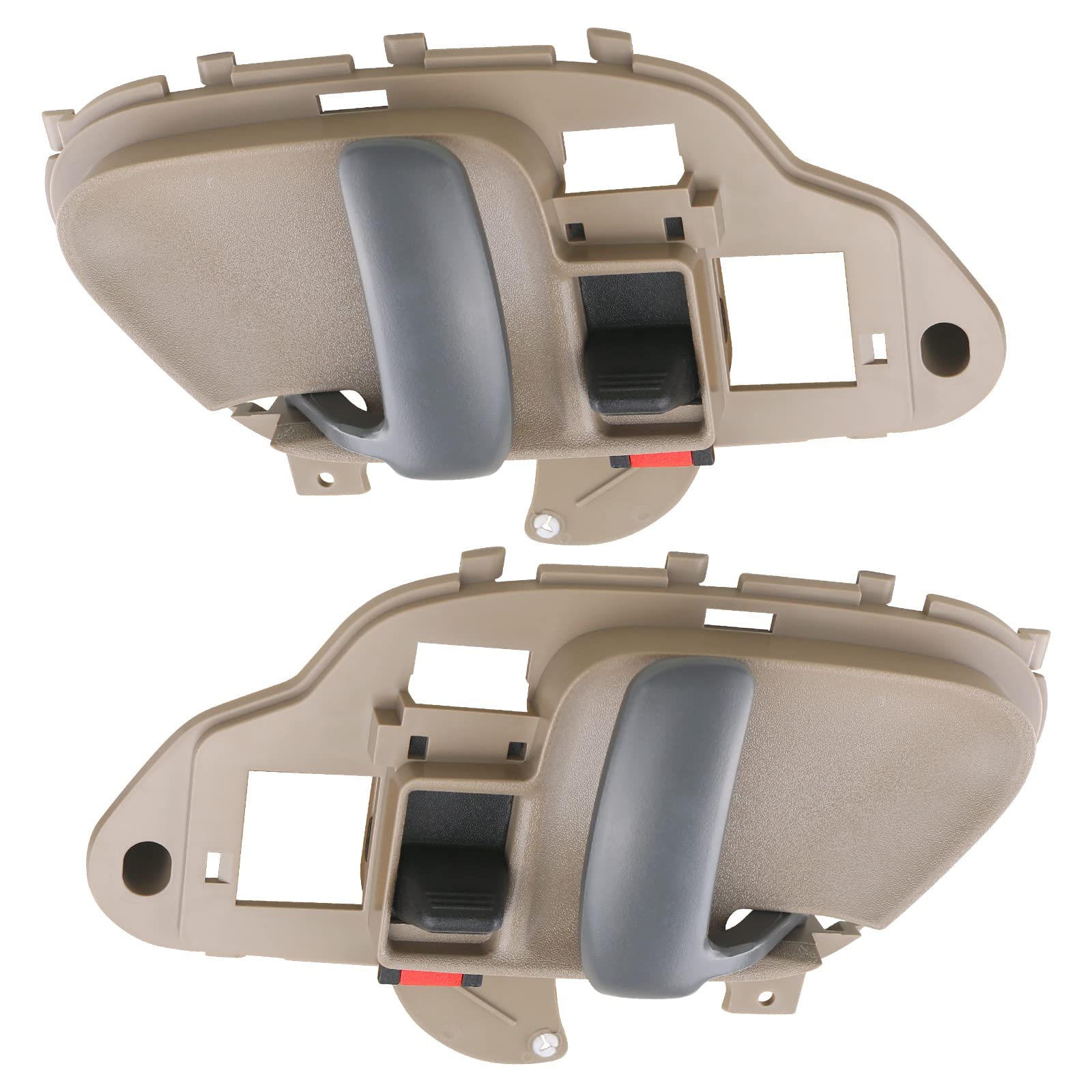Apperfit Interior Door Handle W/Bezel Kit (Tan) Compatible With 1995-2002 Chevy Chevrolet Gmc Truck C1500 C2500 C3500 K1500 K250
