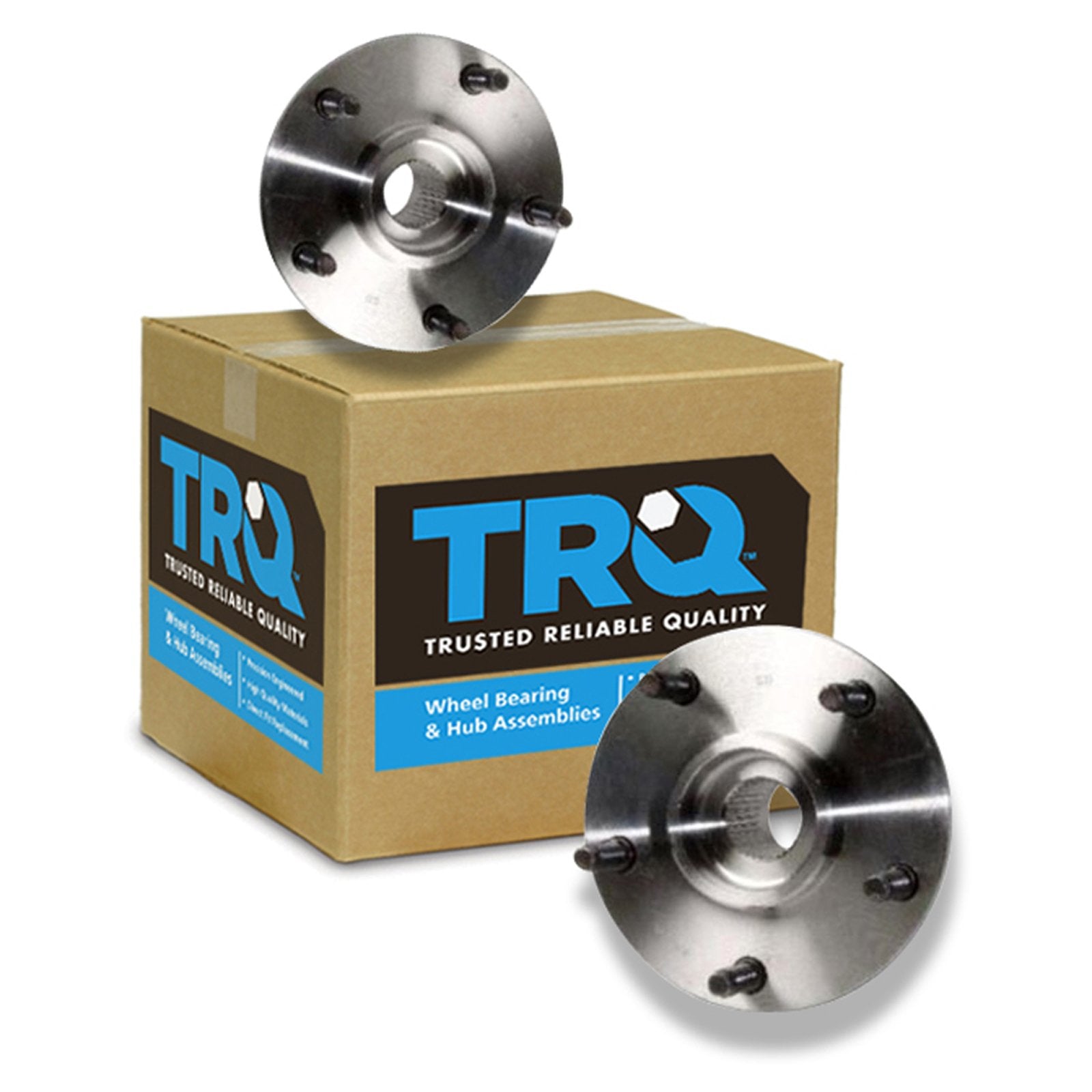 Trq Front Wheel Hub Bearings Assembly Set Compatible With 1994-1999 Dodge Ram 1500