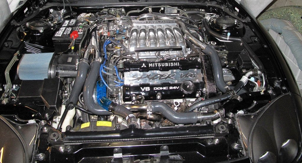 Autobahn88 Heater Silicone Hose Kit, compatible with 1990-2001 Mitsubishi GTO 3000GT Dodge Stealth Z16A Z15A Twin Turbo (Black -