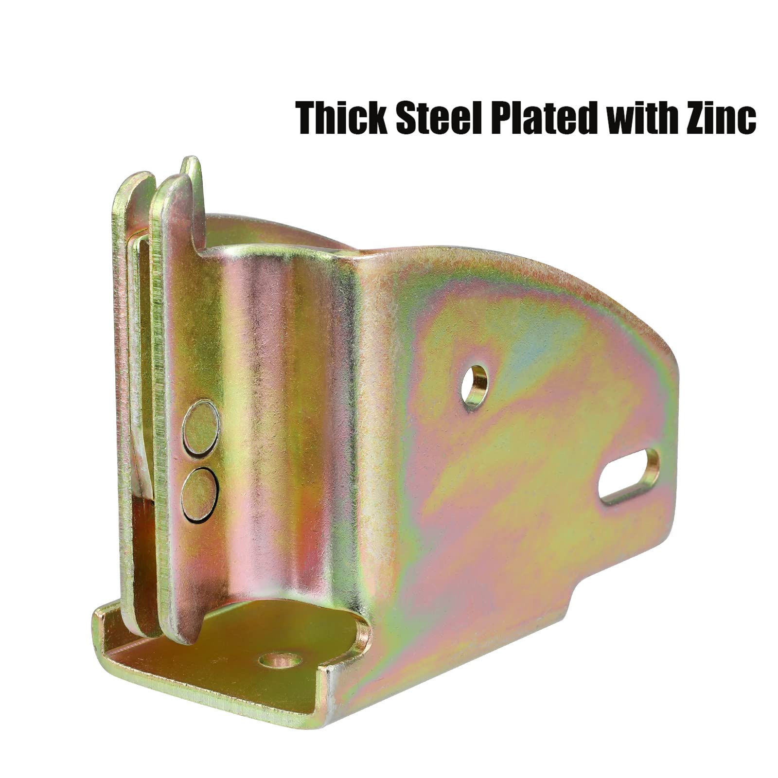 Eapele E-Track Wood Beam End Socket Accessories, Zinc-Coated Steel, Fit With 2X4 2X6, Add Removable Load Lock Bars To E-Track Cargo Area (4Pcs)