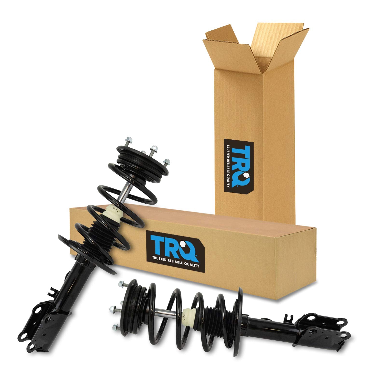Trq Front Strut & Coil Spring Assembly Set Driver & Passenger Sides Compatible With 13-19 Ford Taurus
