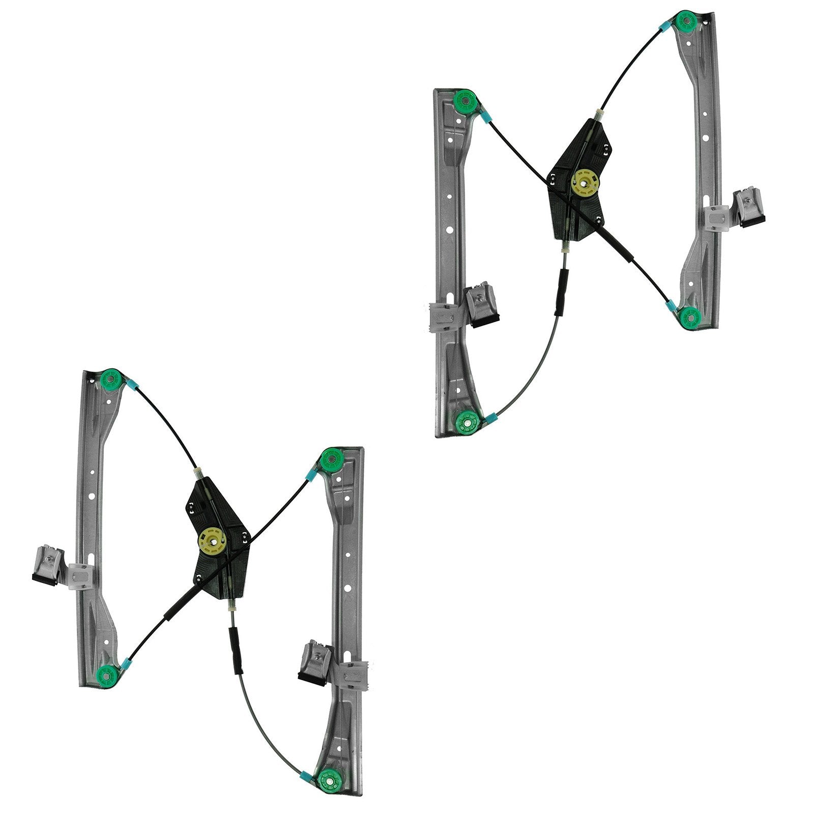 Trq Front Power Window Regulator Set Compatible With 2012-2013 Mercedes-Benz C250 2008-2013 C300 C350 C63 Amg 2010-2013 E350 E55