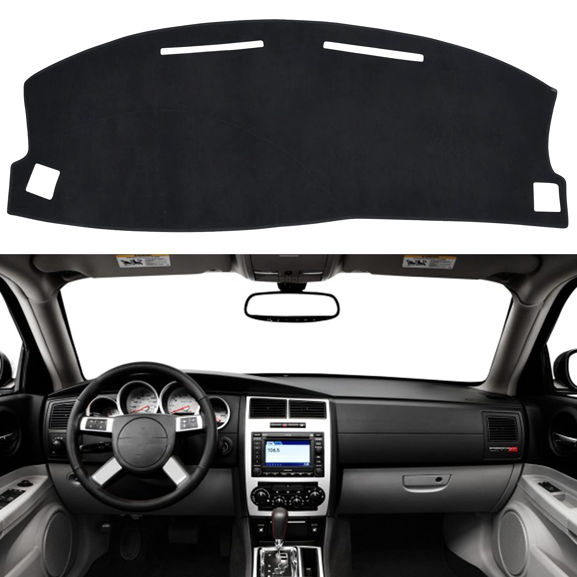 Speedwow Dashboard Dash Board Cover Mat Carpet Compatible With Dodge Charger 2005-2007