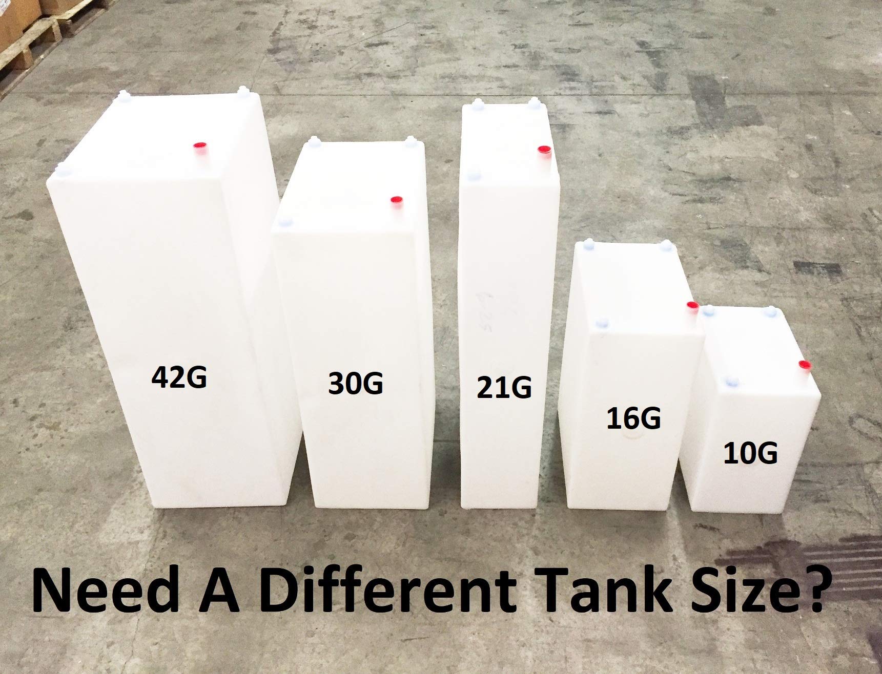 A.A 30 Gallon RV Fresh/Gray Water Tank - BPA Free, 34 x 18 x 12 - Durable and Lightweight Solution for RVs and Camping