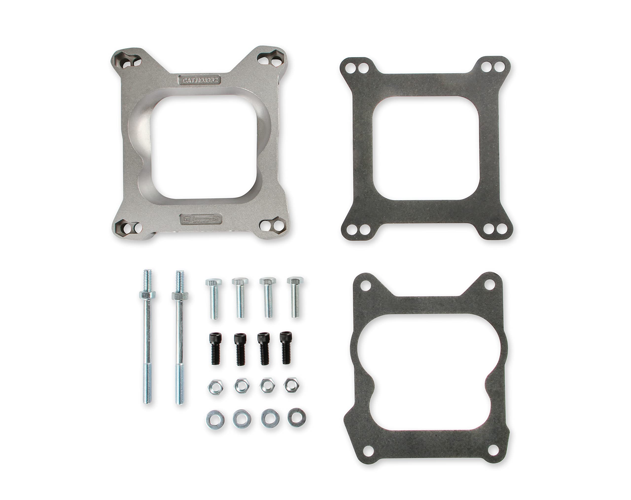 Mr. Gasket Carburetor Adapter Kit 4Bbl To 4Bbl, Silver