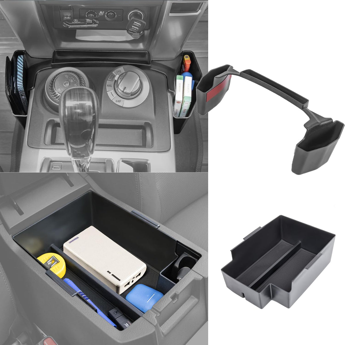 Neepiar Center Console Organizer Compatible With Toyota 4Runner 2010-2019 2020 2021 2022 2023 2024 Gear Shift Organizer Tray And