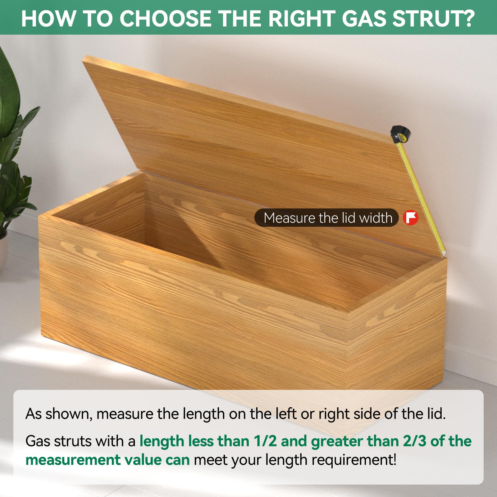 23 Inch 80Lb/356N Gas Strut Shock Lift Support For Rv Bed Storage Cover Lids Floor Hatch Boat Shed Window Custom Heavy Duty Lid