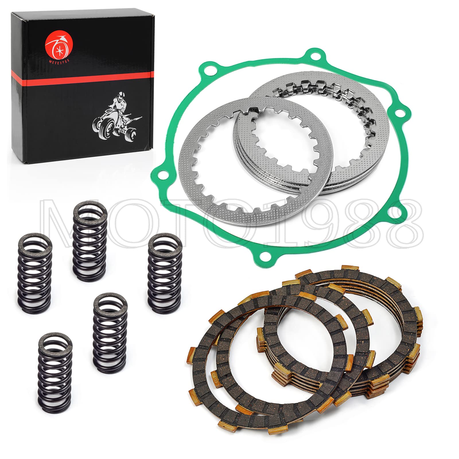 Clutch Kit & Heavy Duty Springs And Cover Gasket Compatible With Yamaha Yz 85 Yz85 2002-2021 Yz80 1995-2001 Yz65 2018-2023
