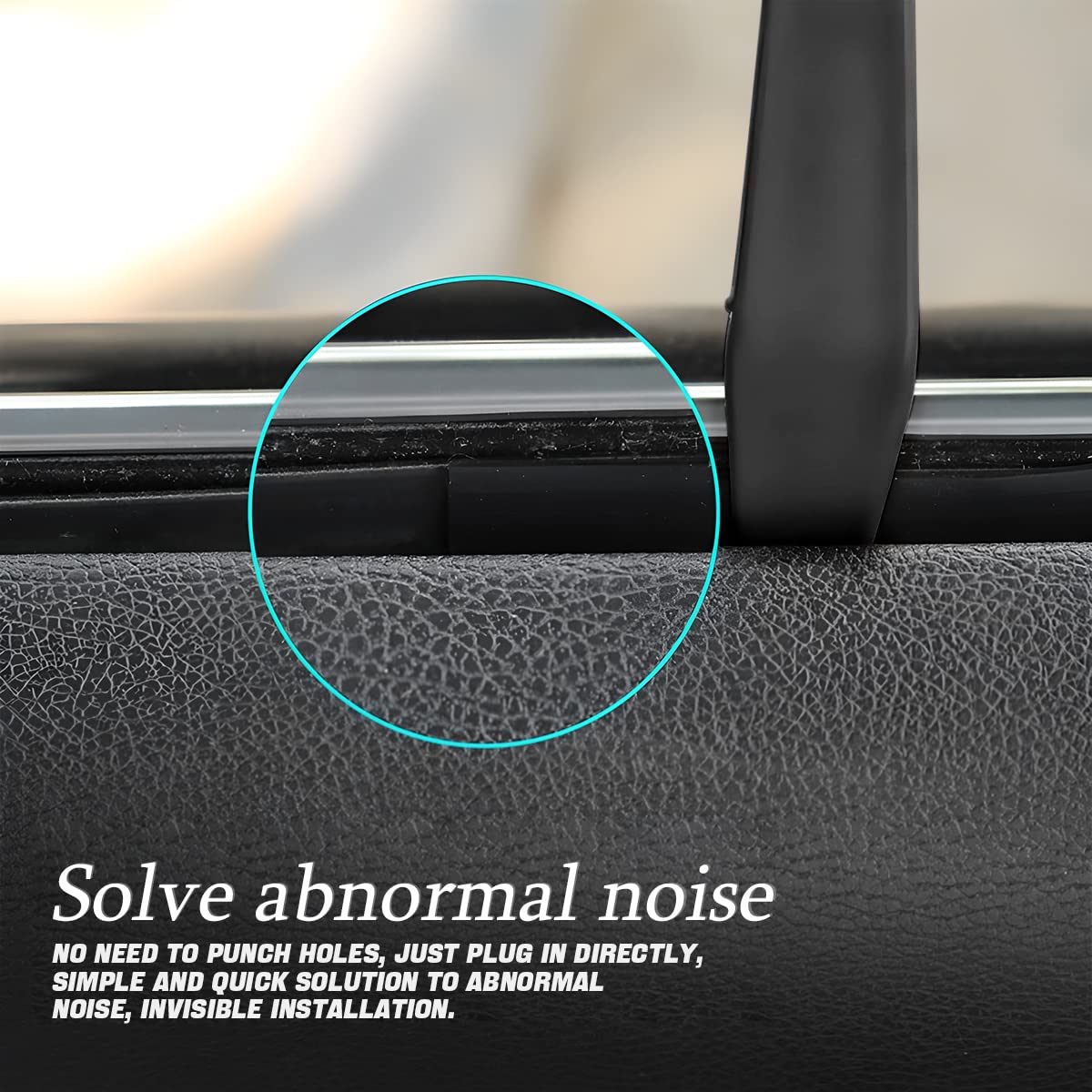 Auceli Car Window Seal Strip, Windshield Weather Strip For Car, Automotive Waterproof Soundproof V-Shape Self Adhesive Trim Cover, Universal Vehicle Rubber Weatherstrip Draft Seal Strip