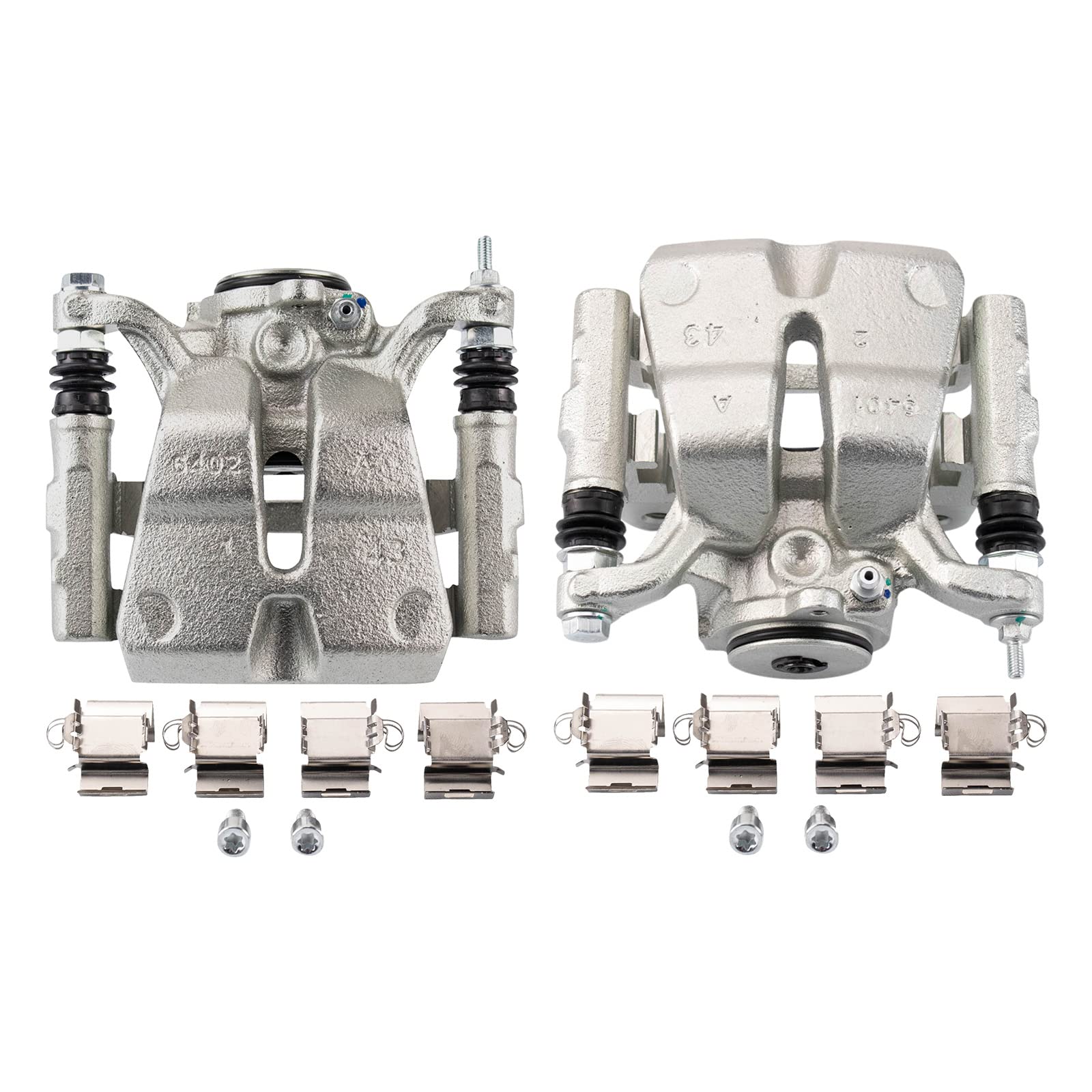 Trq Rear Brake Caliper Set Compatible With 2014-2020 Jeep Cherokee