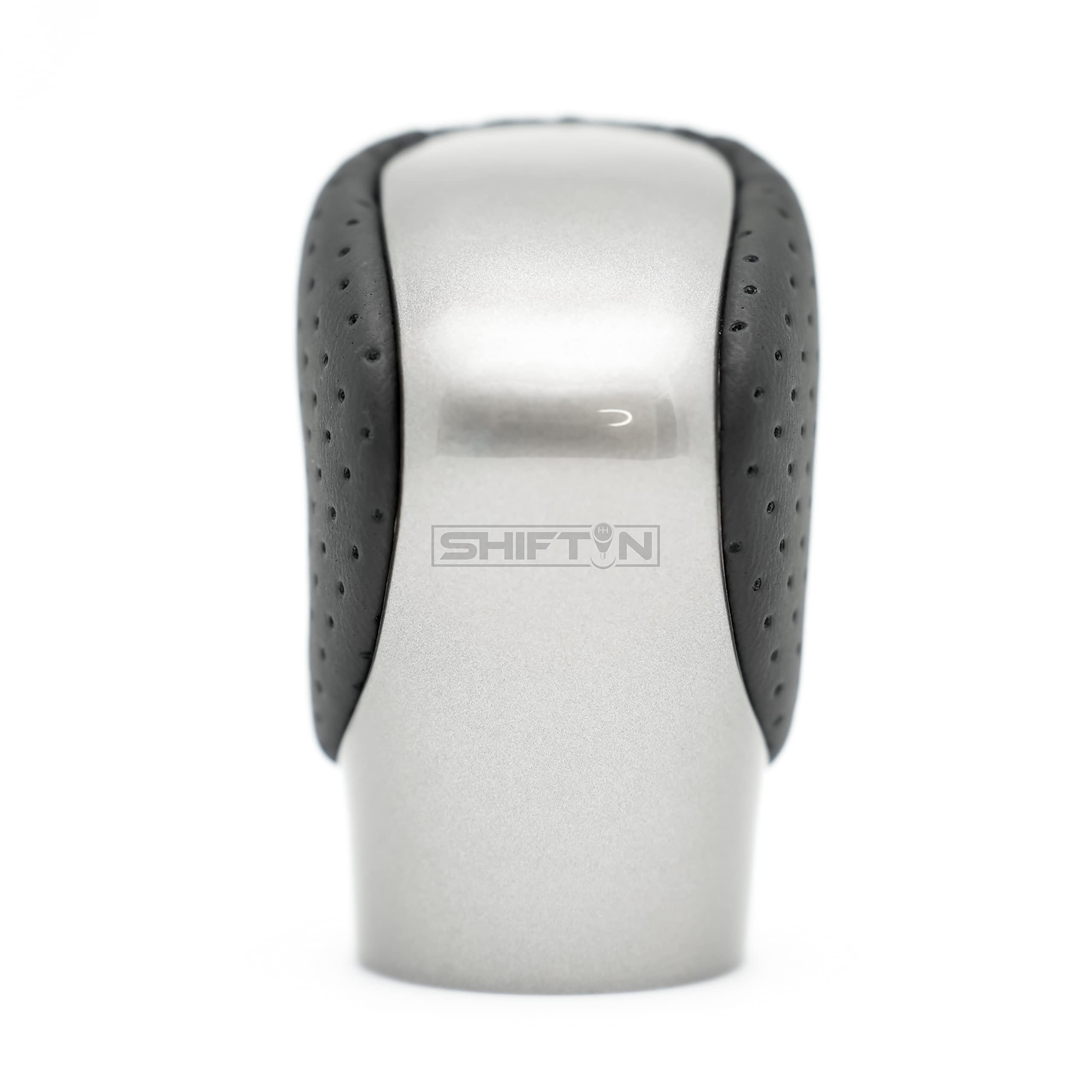 Shiftin Gear Shift Knob Shifter For Lexus Es Gs Gx Is Nx Rc Rx 200T 300 350 3450H 450Hl 350L (Black Leather/Gray Silver)