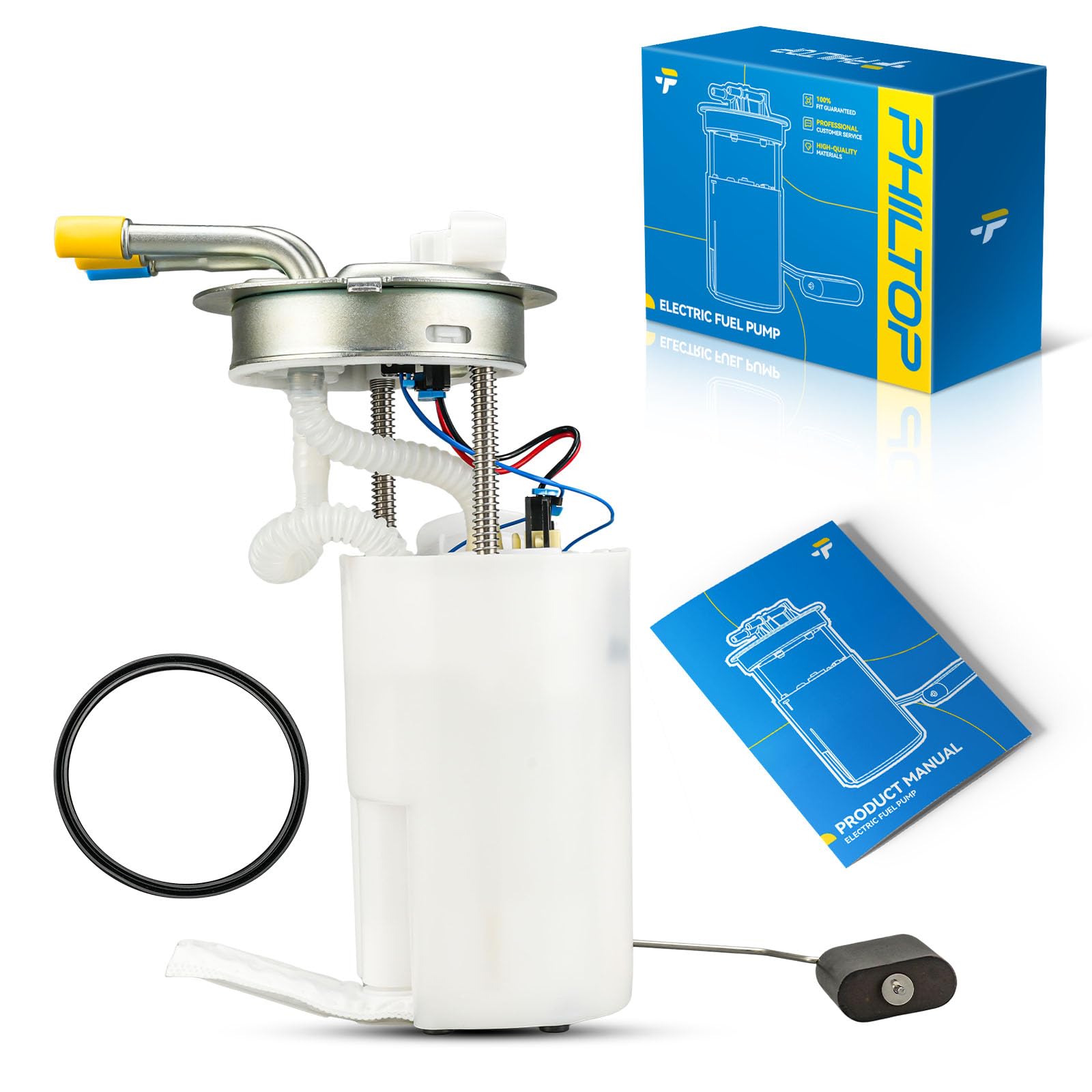 PHILTOP Electric Fuel Pump Assembly Fits for Chevrolet Suburban 2500/Avalanche 2500 and GMC Yukon XL 2500 2002-2003, FG0275