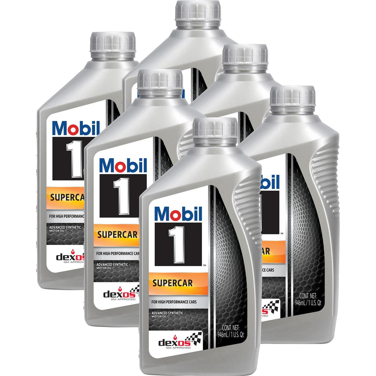 Mobil 1 Esp 5W-50 Full Synthetic Super Car Motor Oil (6 Quarts), (127372)