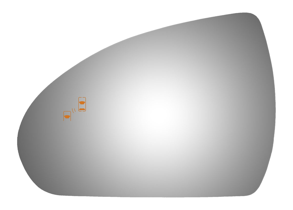 Burco 4725BC Driver Side Power Replacement Mirror Glass for 2017 Hyundai Ioniq
