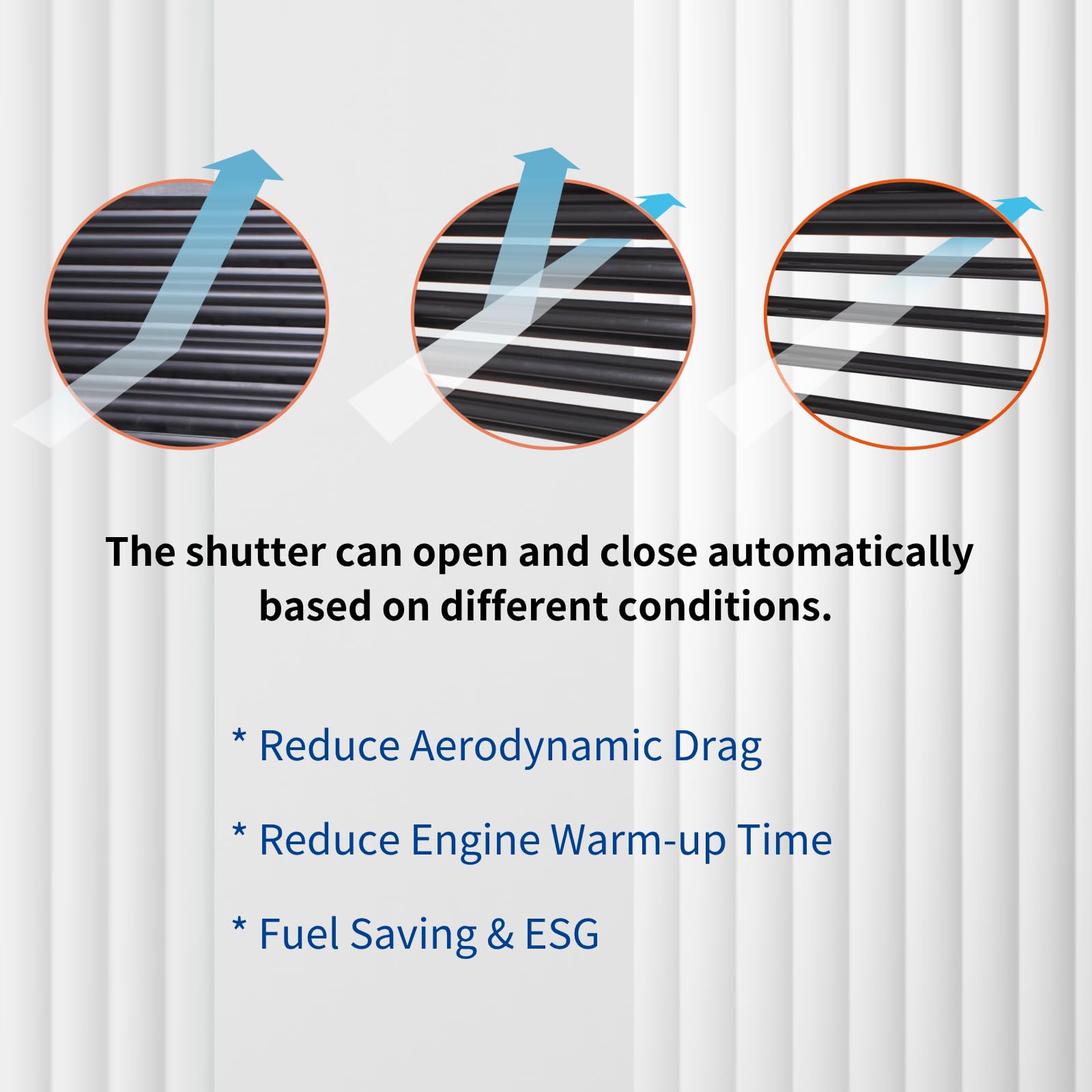 TYG (CAPA QUALITY) Active Grille Shutter For Buick Lacrosse 17-19 Lower/18-19 LaCrosse eASSIST Lower/Chevrolet Malibu 16-23/16-2