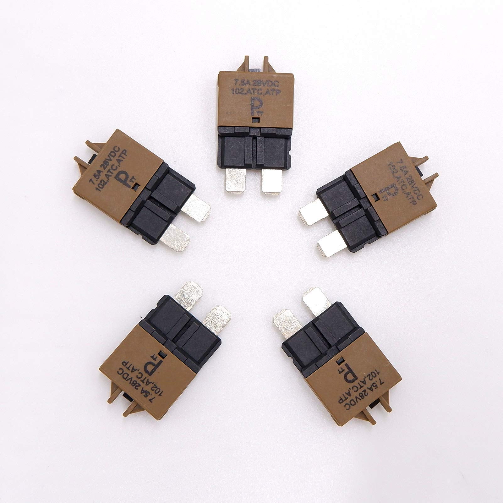 Parts Ptt Automotive Atc/Ato Circuit Breakers T3, Manual-Reset (5Pcs) (7.5A)