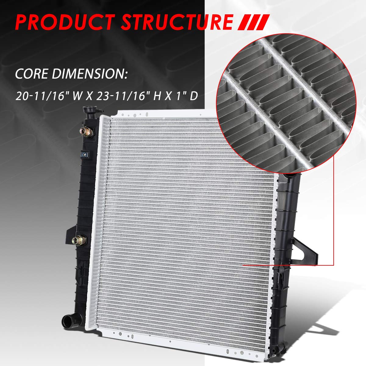Auto Dynasty Radiator Compatible With 98-11 Ford Ranger Explorer Mazda B3000 B4000 Mercury Mountaineer 2.3L 3.0L 4.0L At, Dpi 21