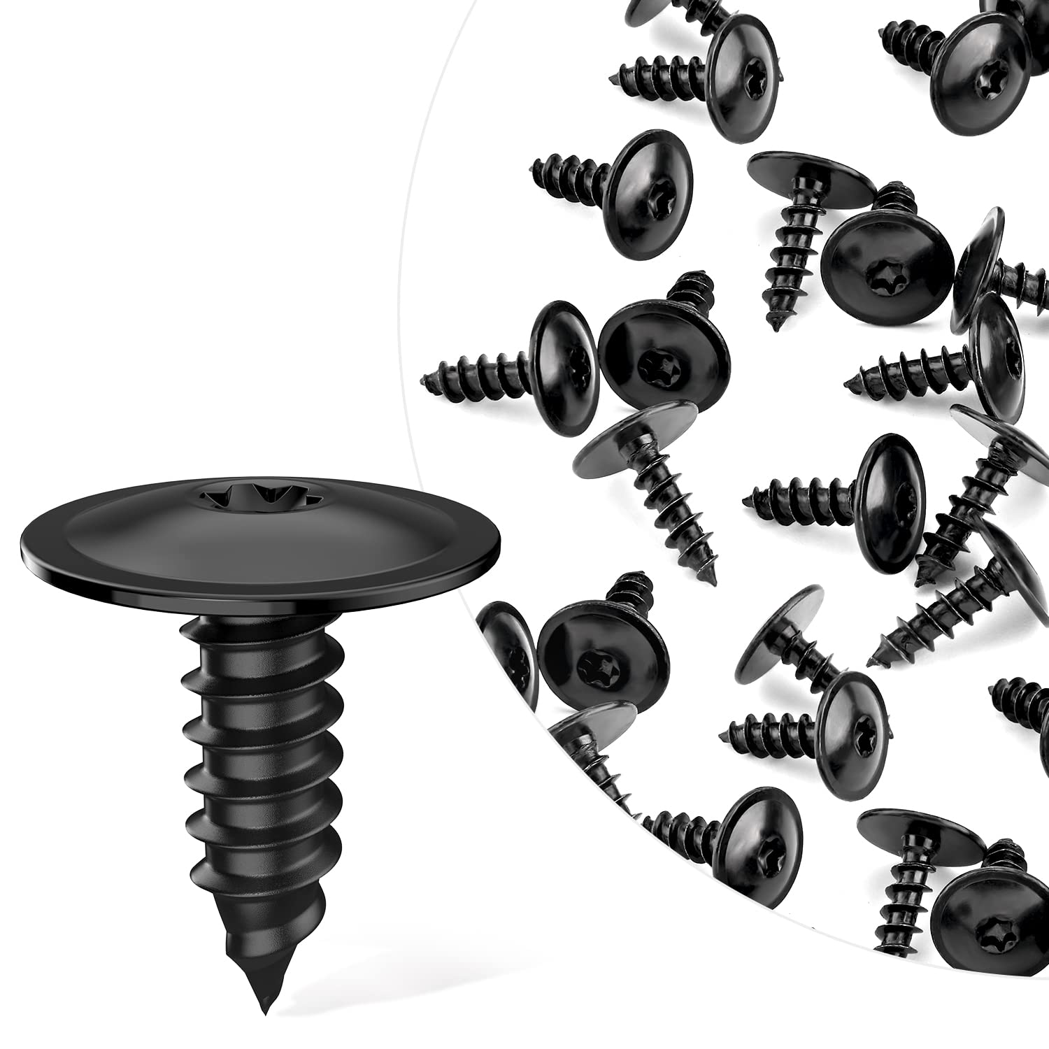 Gooacc 25Pcs T25 M4.8  16 Torx Screw Fender Liner Splash Shield Bumper Cover Compatible With Audi Volkswagen Skoda Porsche, Oem: