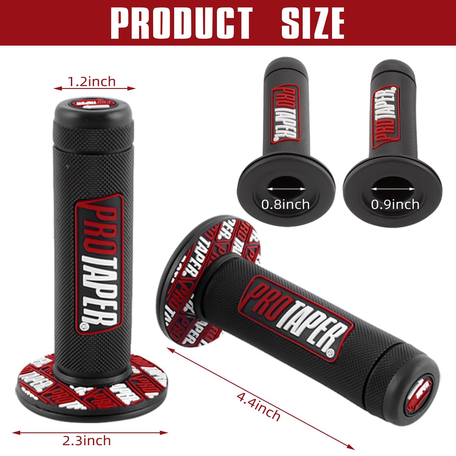 0769Fuwu Linekong 7/8' 22Mm Twist Throttle Grips Cable For Crf Klx Ttr 110 125 150 200 250 Cc Dirt Pit Bike (Red